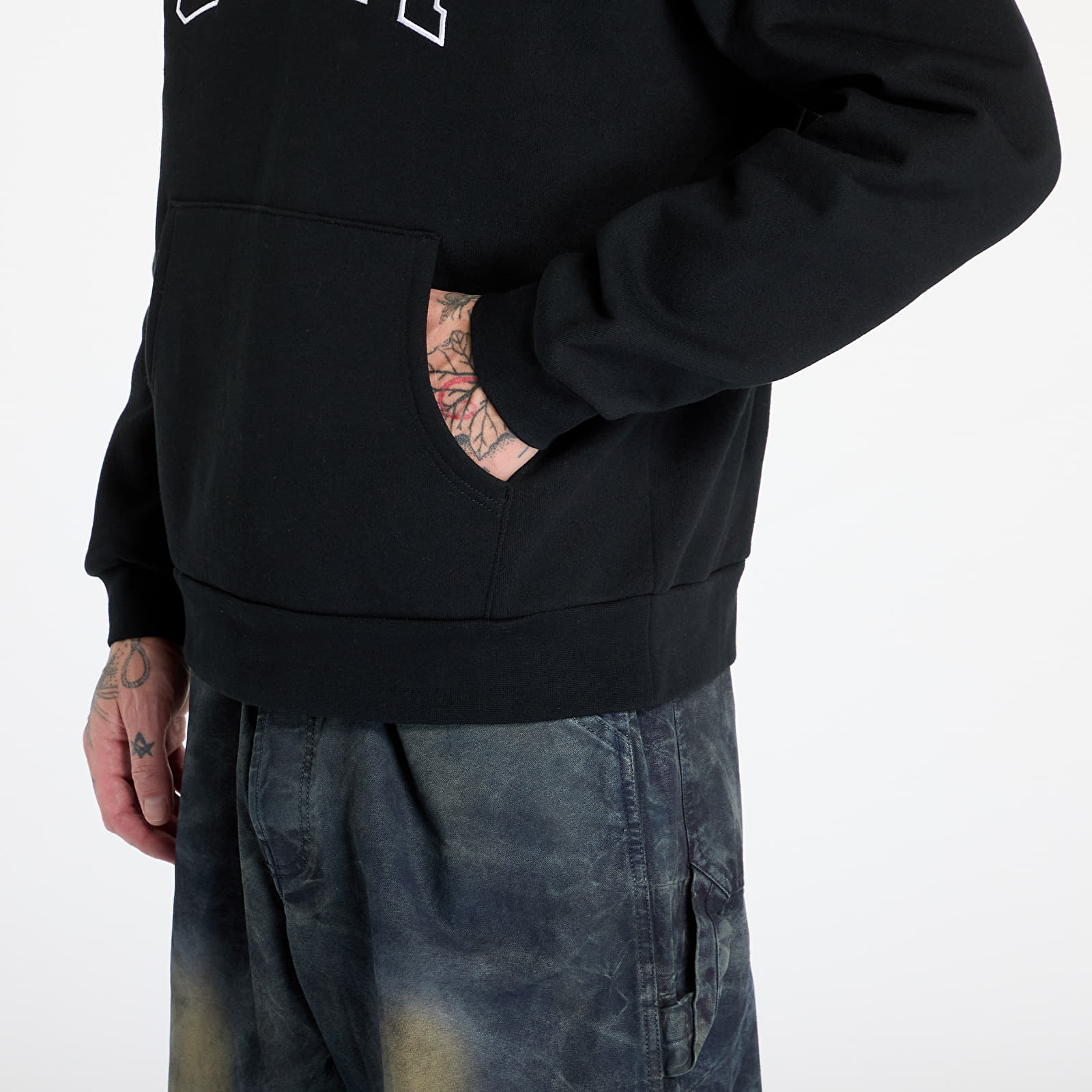 Hoodies für Männer OBEY Collegiate Extra Heavy Hoodie II Black