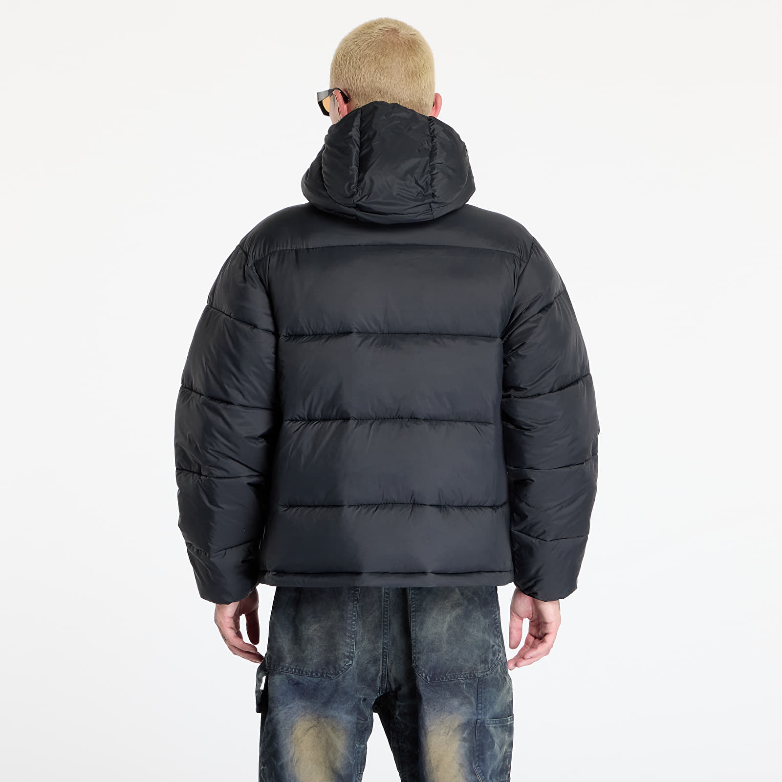 Men's jackets OBEY Stratus Puffer Black
