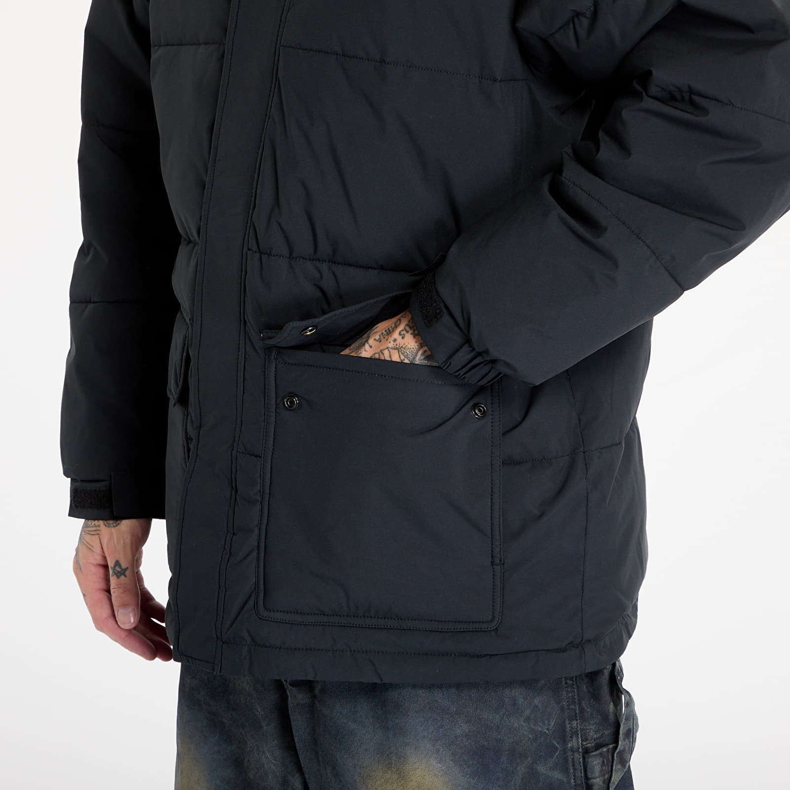 Men's jackets OBEY Brunswick Puffer Black