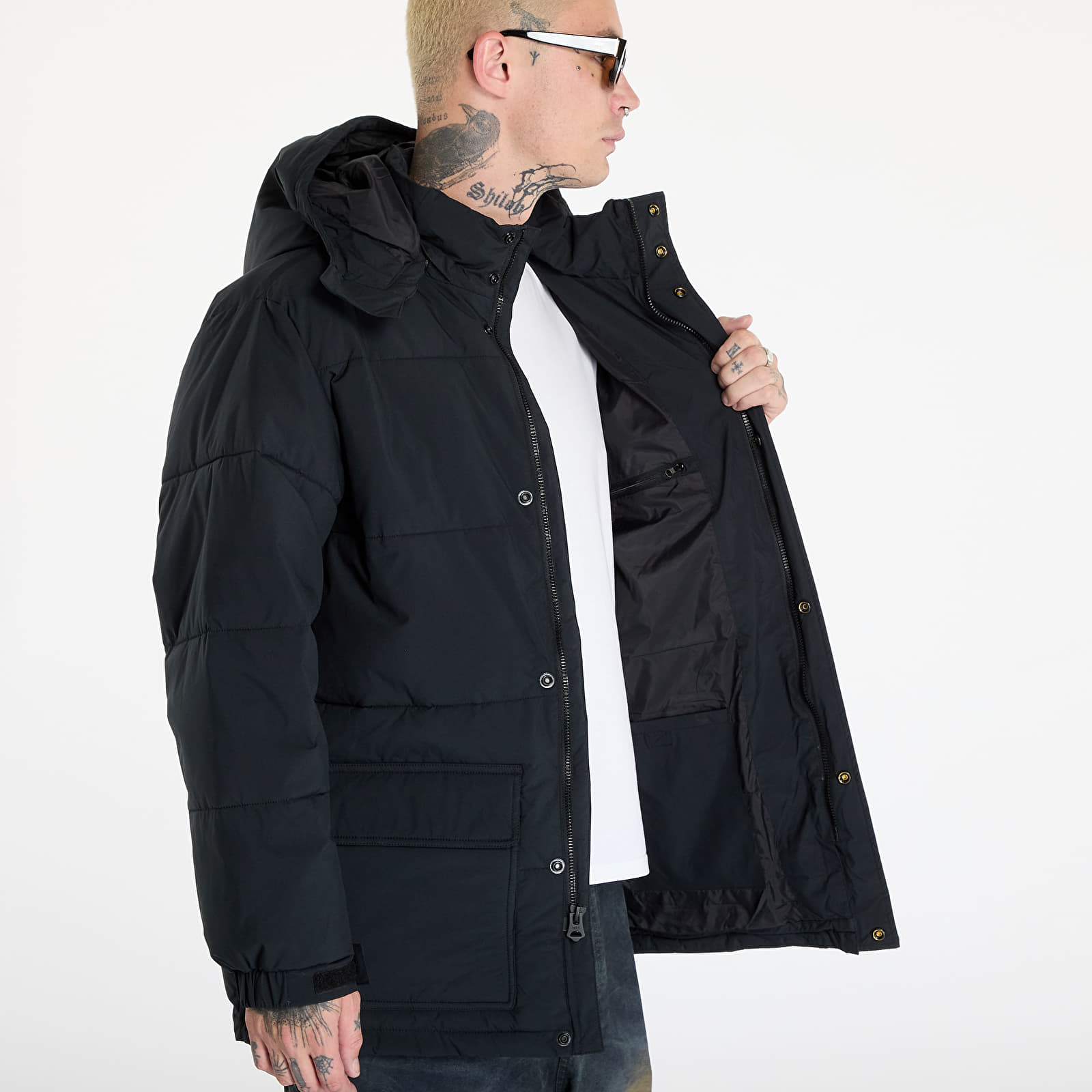 Men's jackets OBEY Brunswick Puffer Black