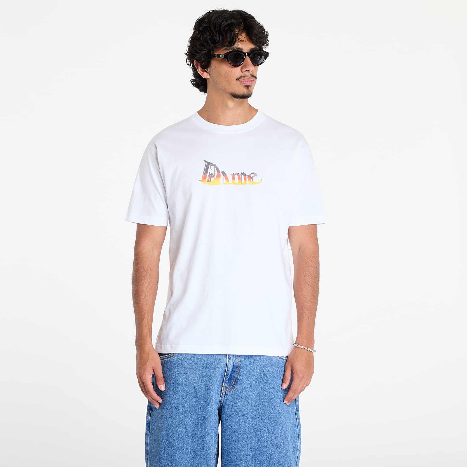 Trička DIME Classic Skynet T-Shirt UNISEX White