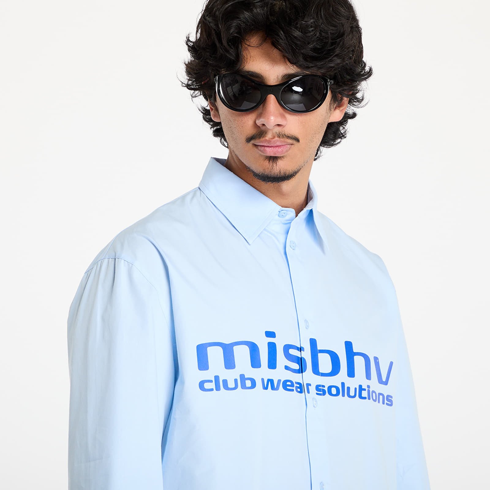 Overhemden MISBHV Light Blue Sport Shirt UNISEX Light Blue