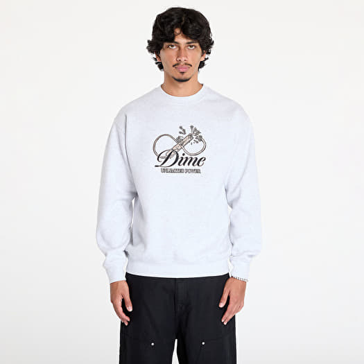 DIME Cursive Power Crewneck UNISEX Ash