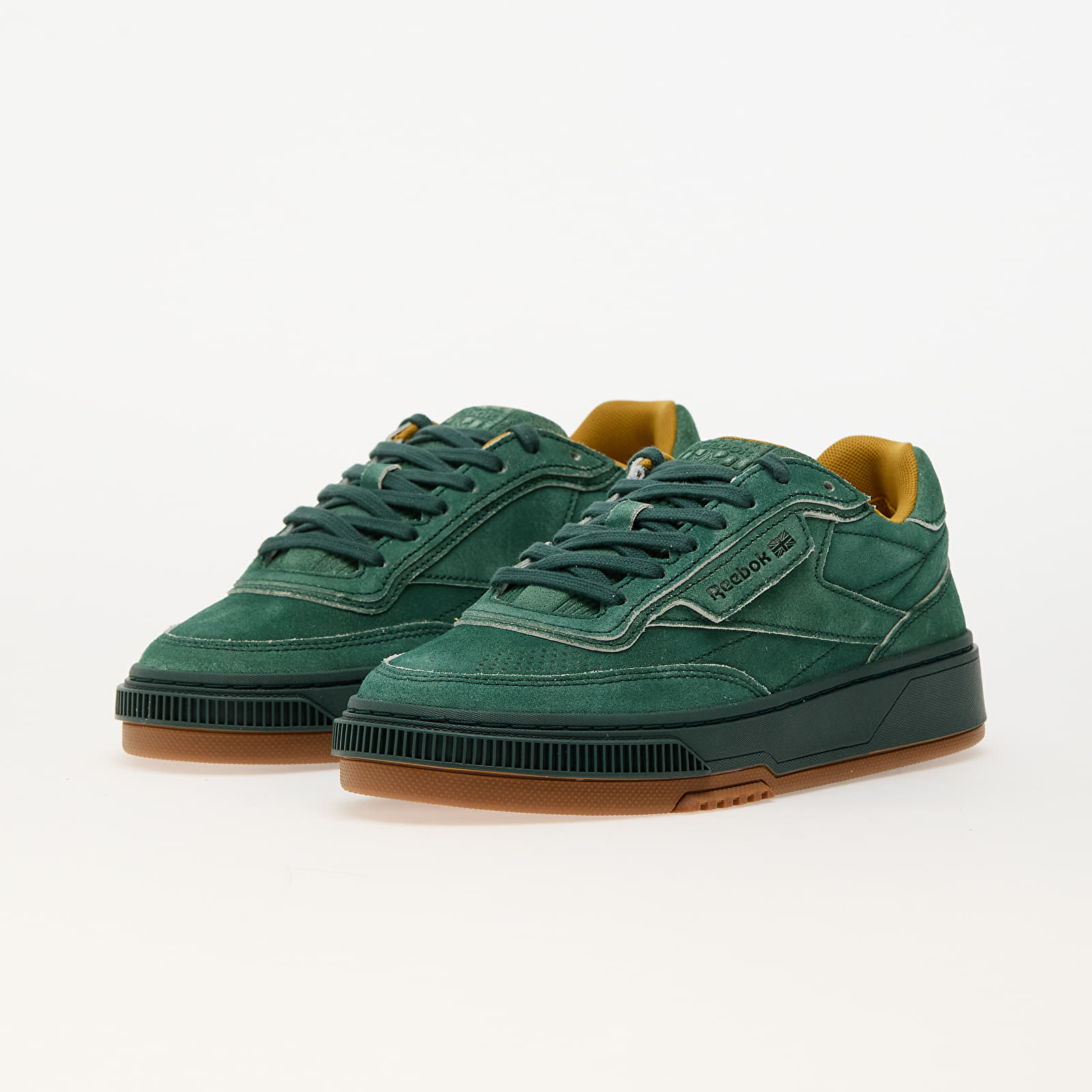 Herren Sneaker und Schuhe Reebok Club C LTD Green Edge Suede