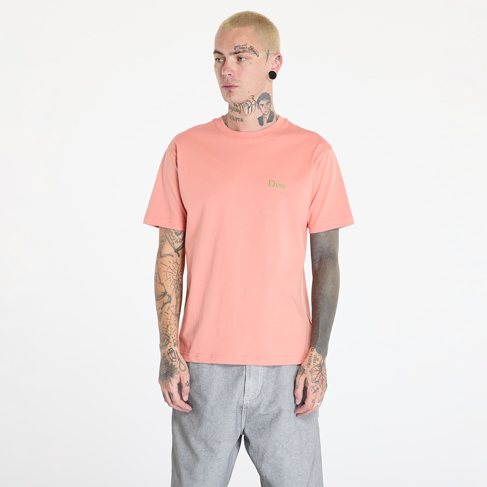 Camiseta DIME Classic Small Logo T-Shirt UNISEX Pink Clay XL