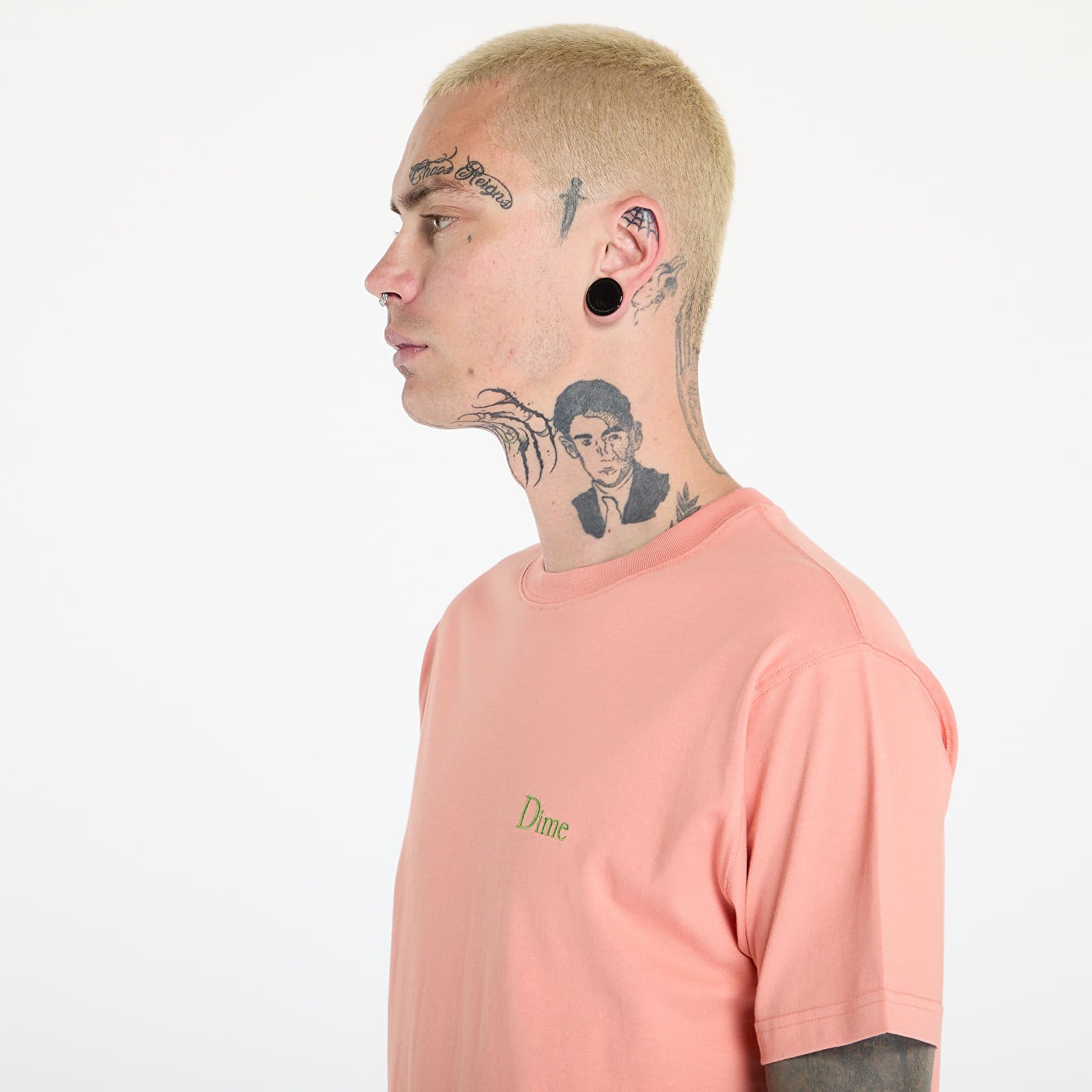 Koszulki DIME Classic Small Logo T-Shirt UNISEX Pink Clay