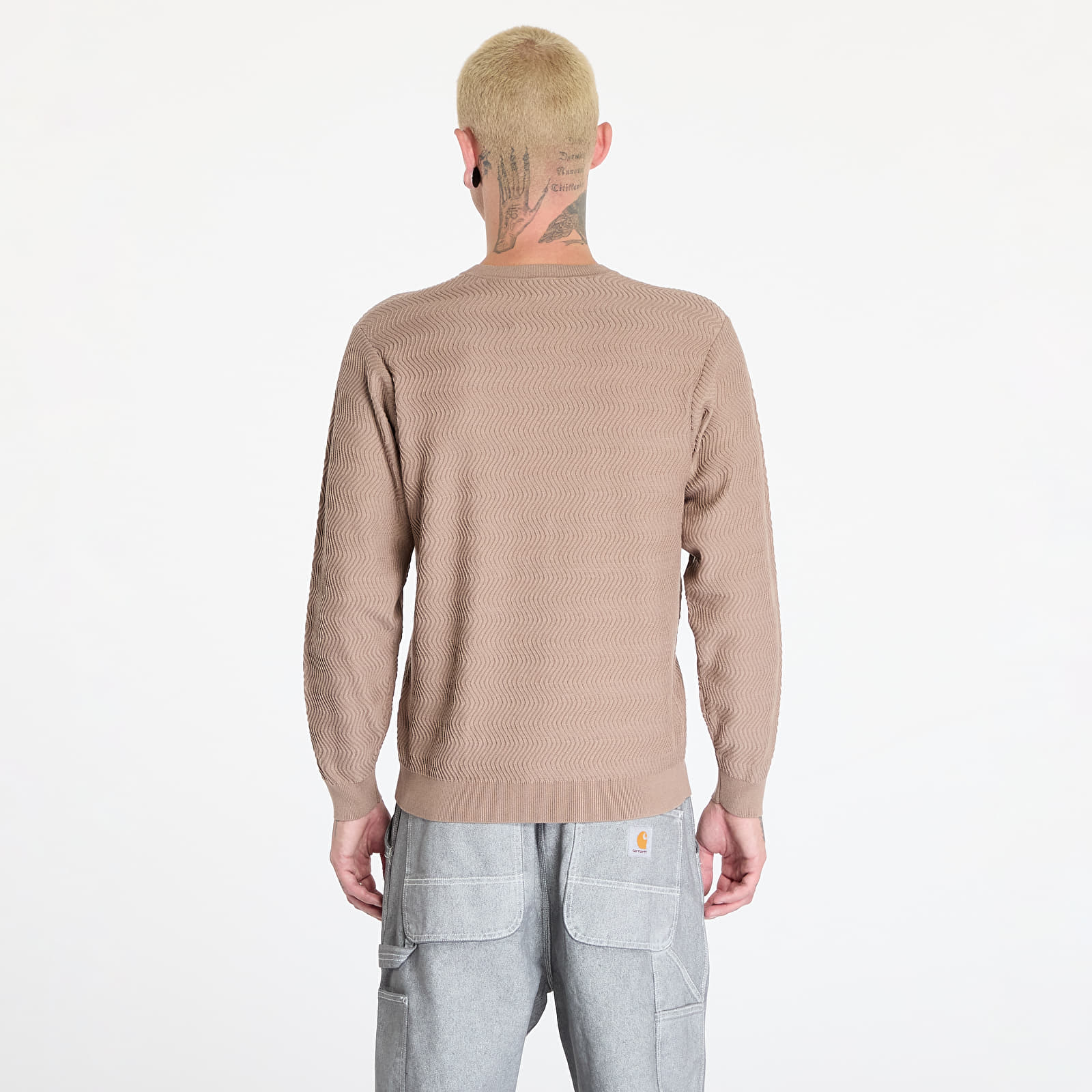 Sweaters DIME Wave Cable Knit UNISEX Tan