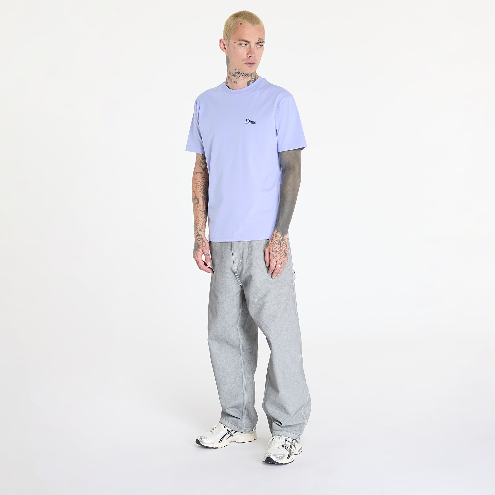 Trička DIME Classic Small Logo T-Shirt UNISEX Light Indigo
