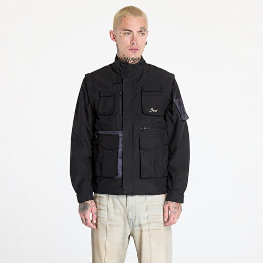 DIME Fishing Zip-Off Jacket UNISEX Black
