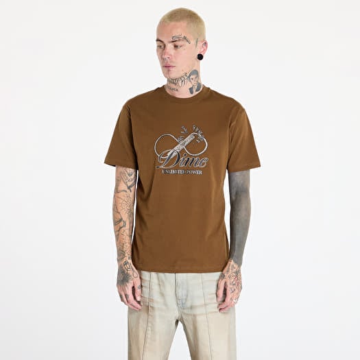 T-shirt DIME Cursive Power T-Shirt UNISEX Dark Brown