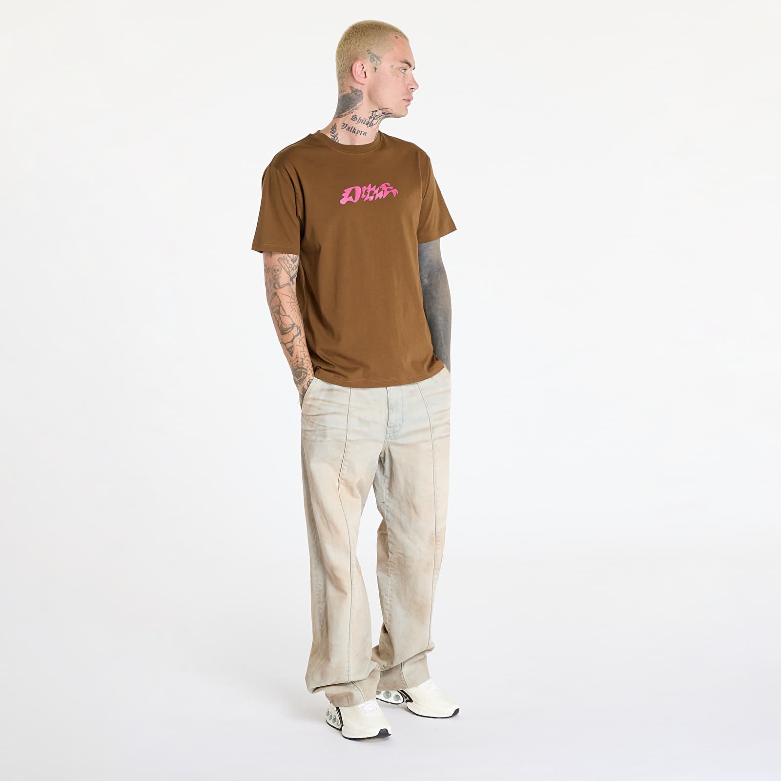 T-Shirts DIME Happy T-Shirt UNISEX Dark Brown