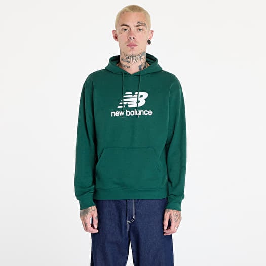New Balance Sport Essentials French Terry Logo Hoodie Nightwatch Green