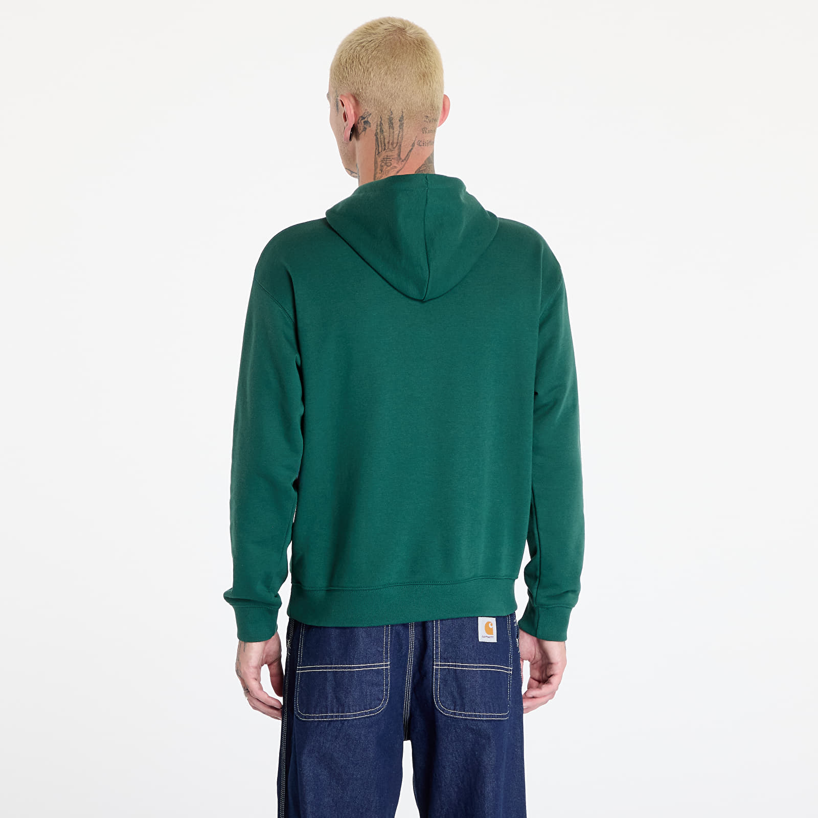 Mikiny New Balance Sport Essentials French Terry Logo Hoodie Nightwatch Green