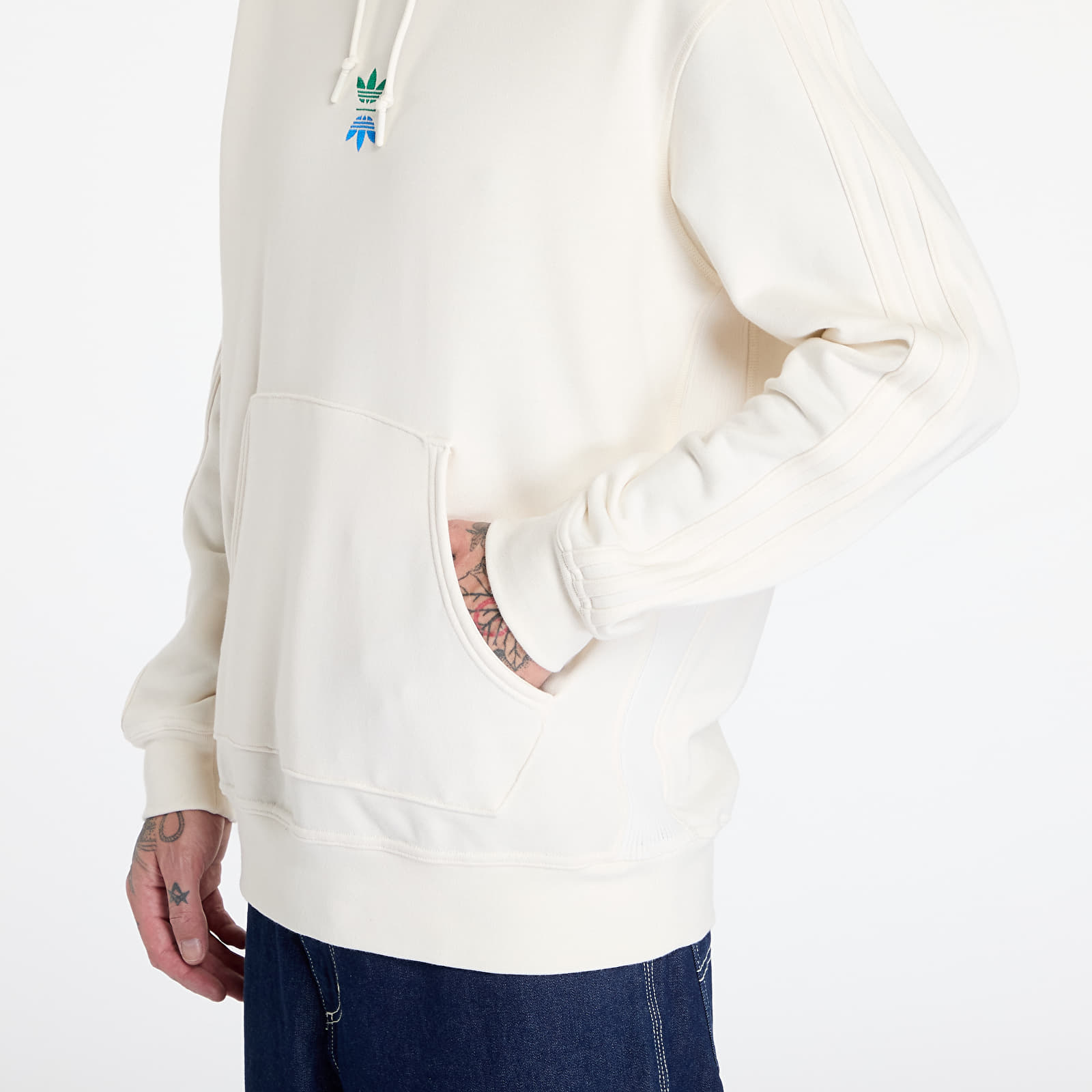 Hoodies für Männer adidas Rolling Links Hoodie Core White