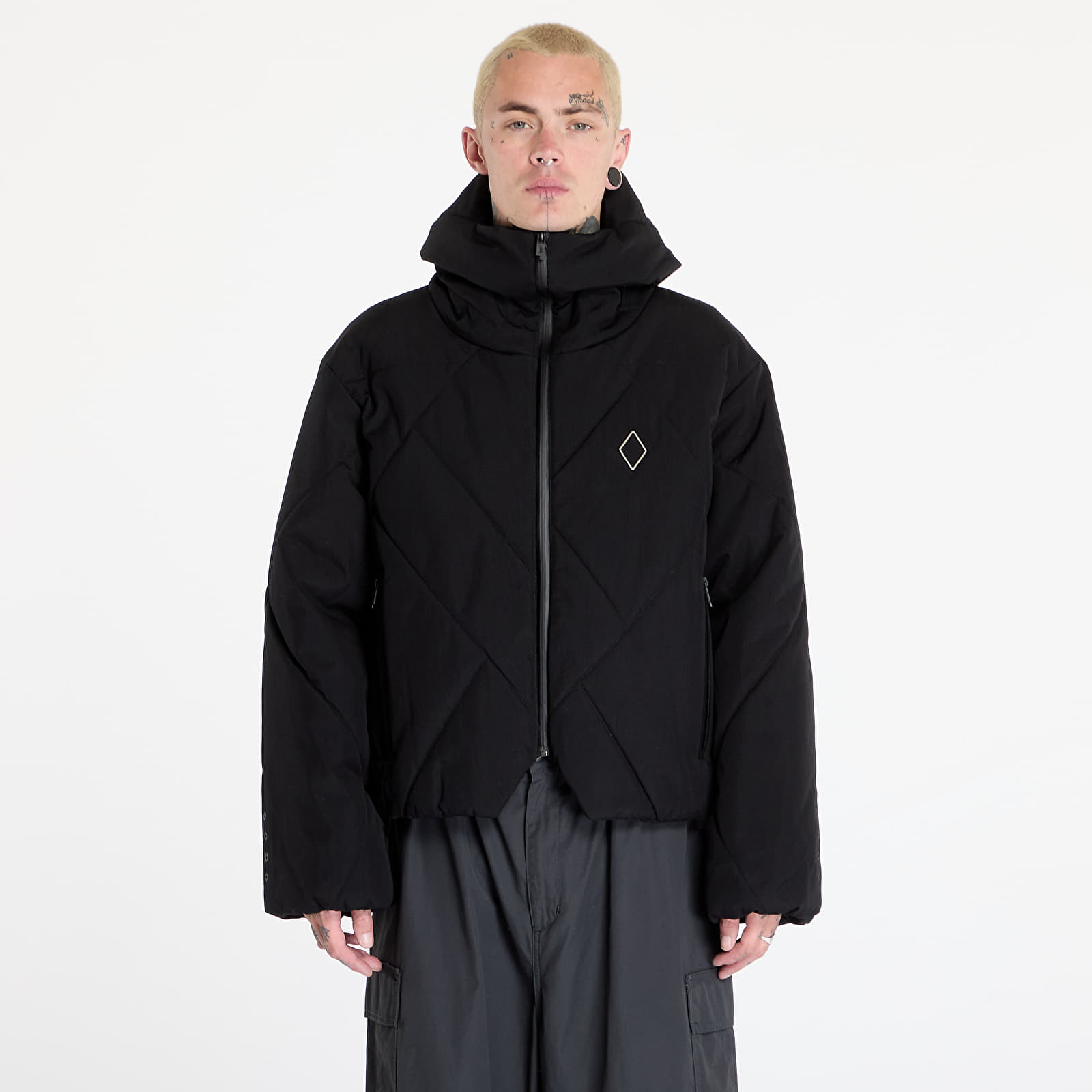 Herrenjacken A-COLD-WALL* Shiro Hooded Puffer Jacket Black