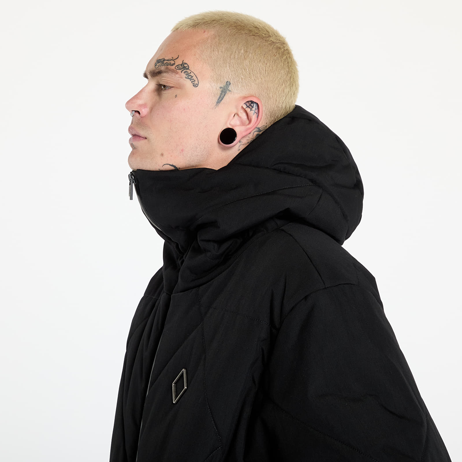 Herrenjacken A-COLD-WALL* Shiro Hooded Puffer Jacket Black