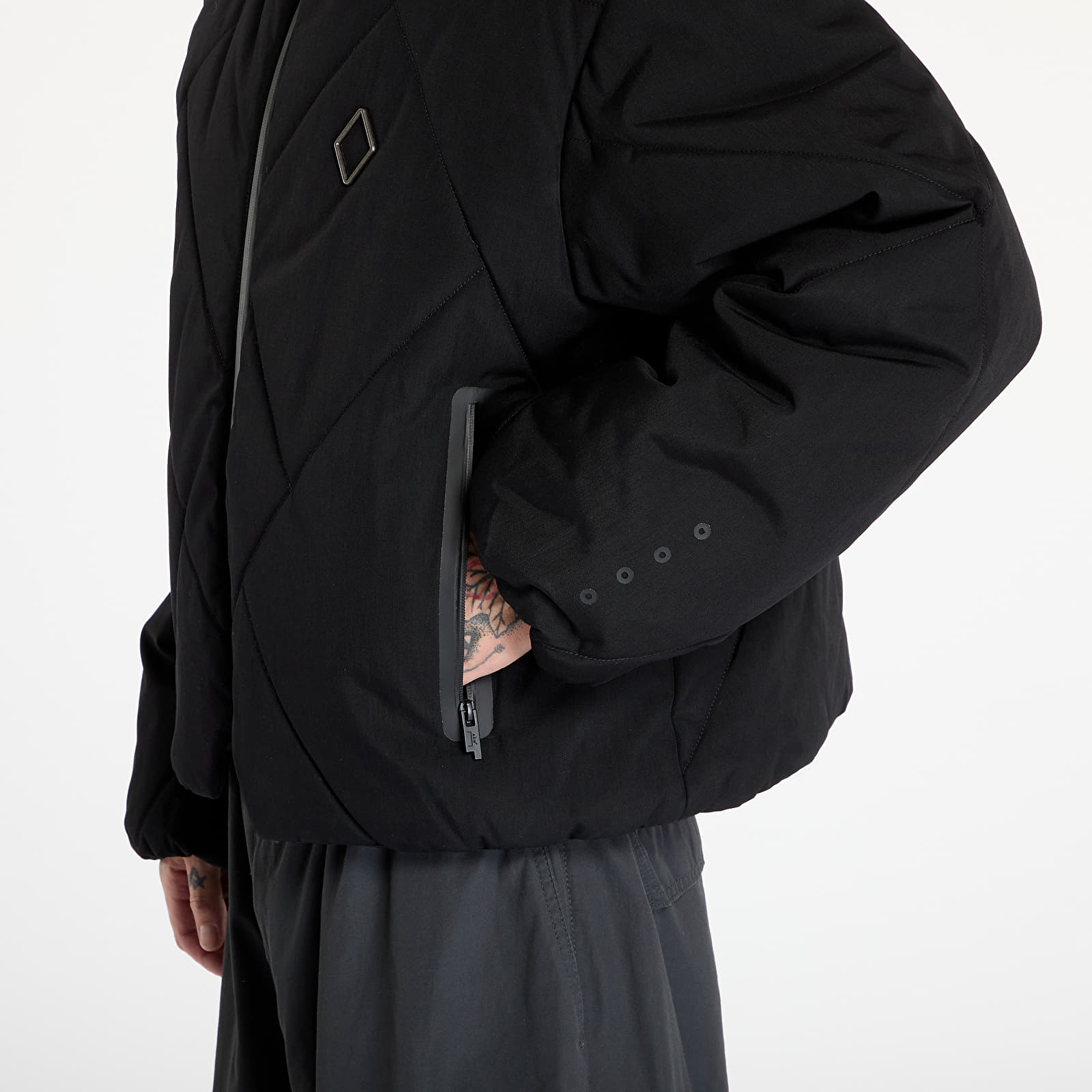 Herrenjacken A-COLD-WALL* Shiro Hooded Puffer Jacket Black