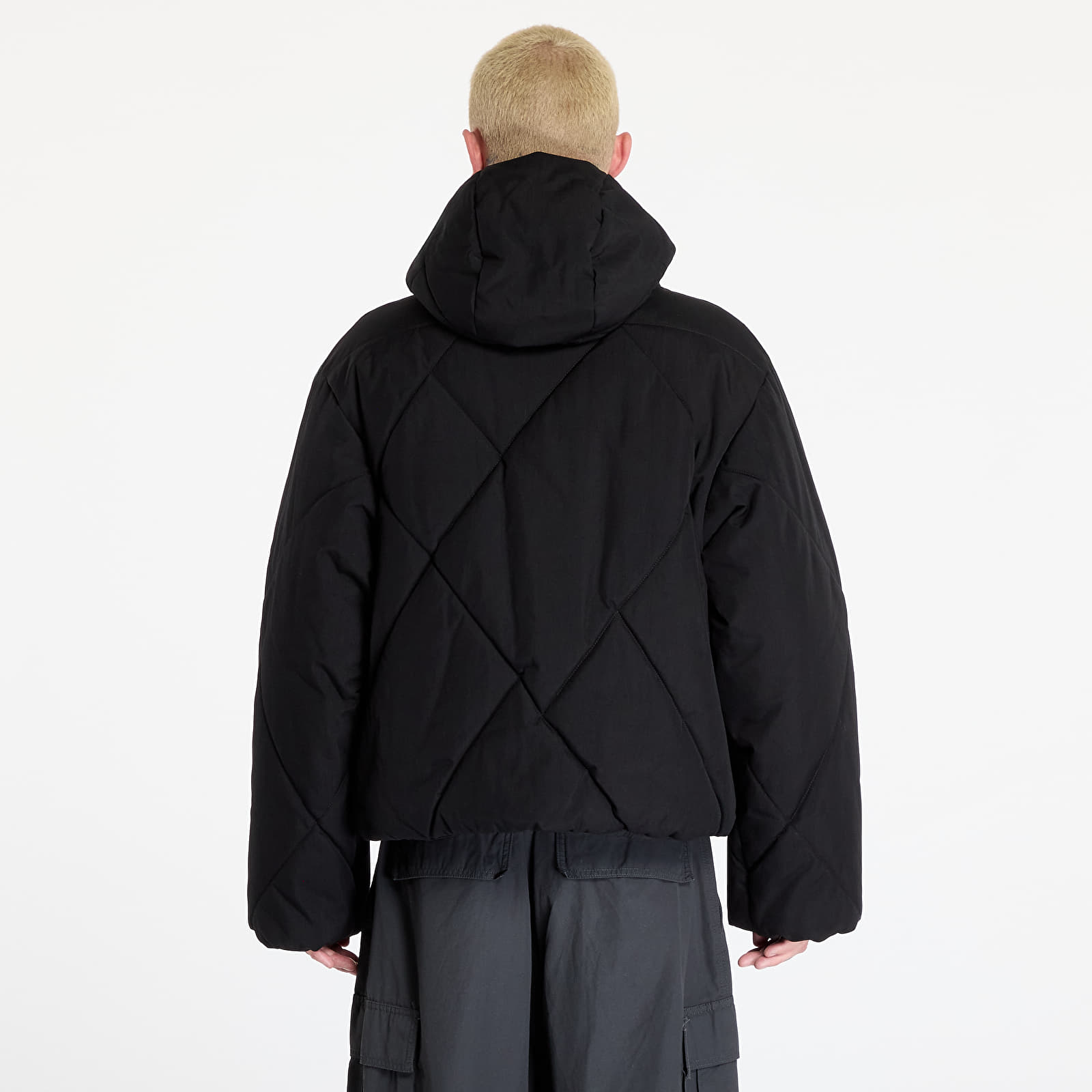 Herrenjacken A-COLD-WALL* Shiro Hooded Puffer Jacket Black