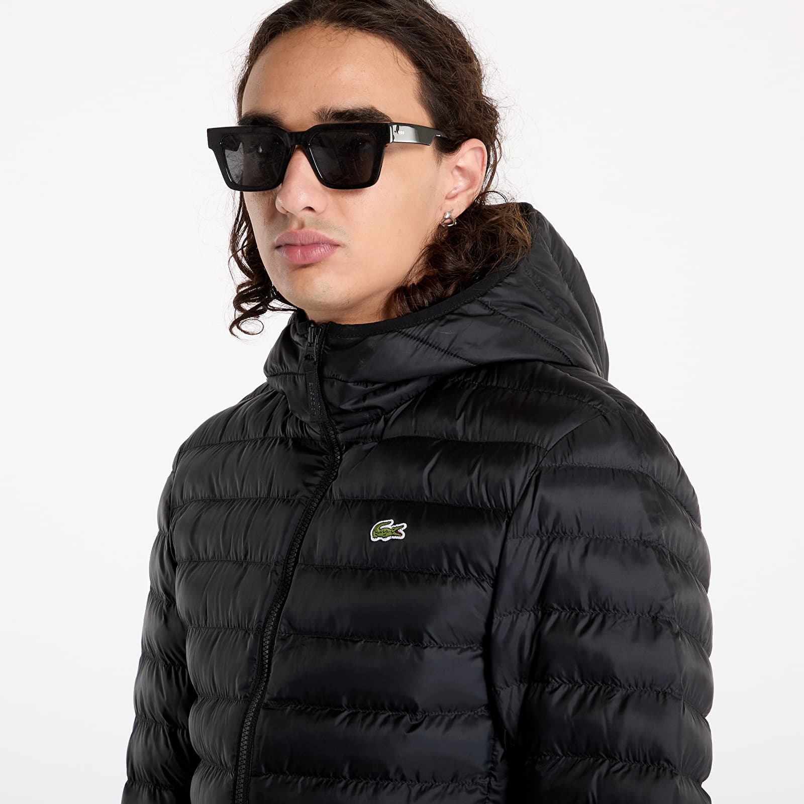 Herrenjacken LACOSTE Water-Repellent Quilted Puffed Jacket Black