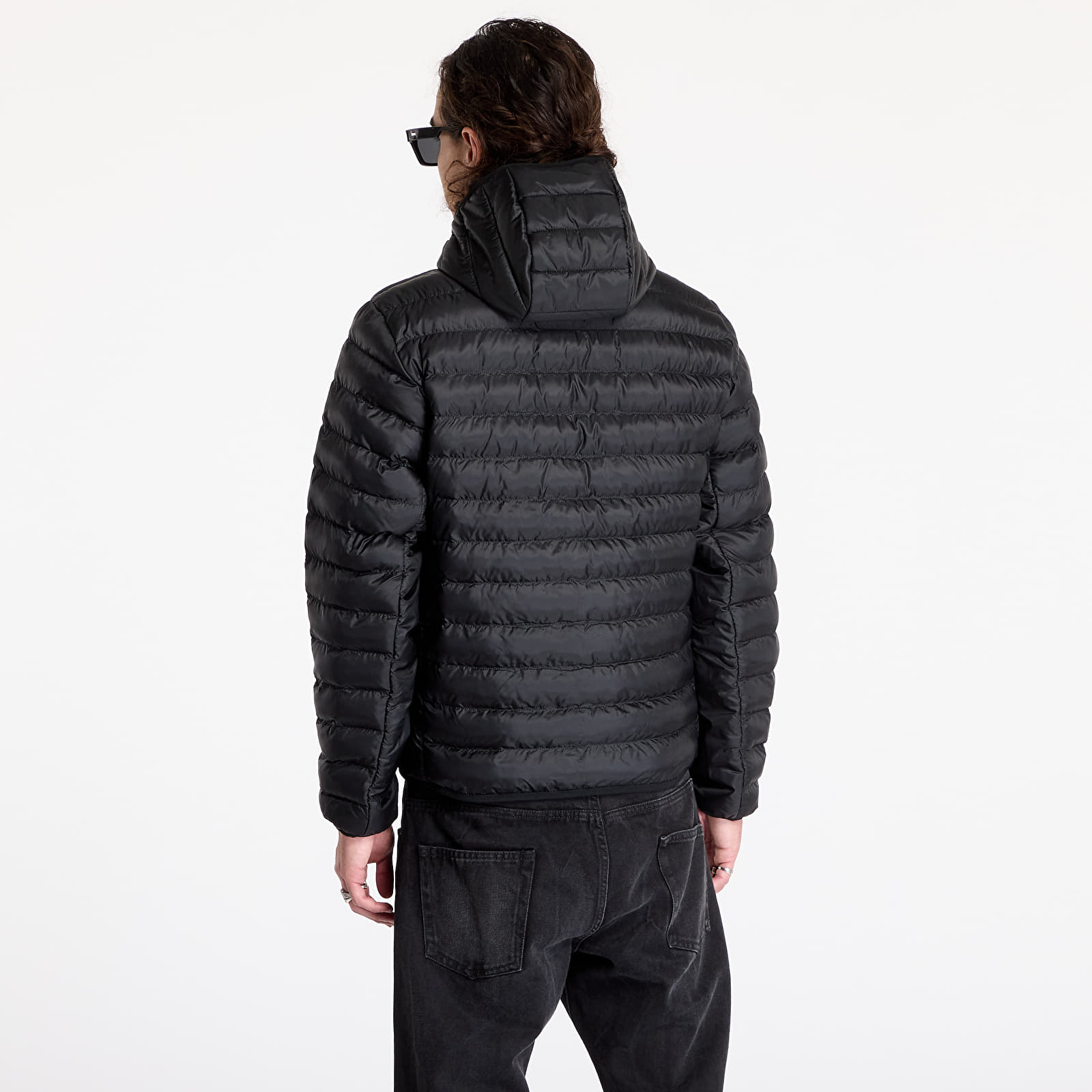 Jachete pentru bărbați LACOSTE Water-Repellent Quilted Puffed Jacket Black