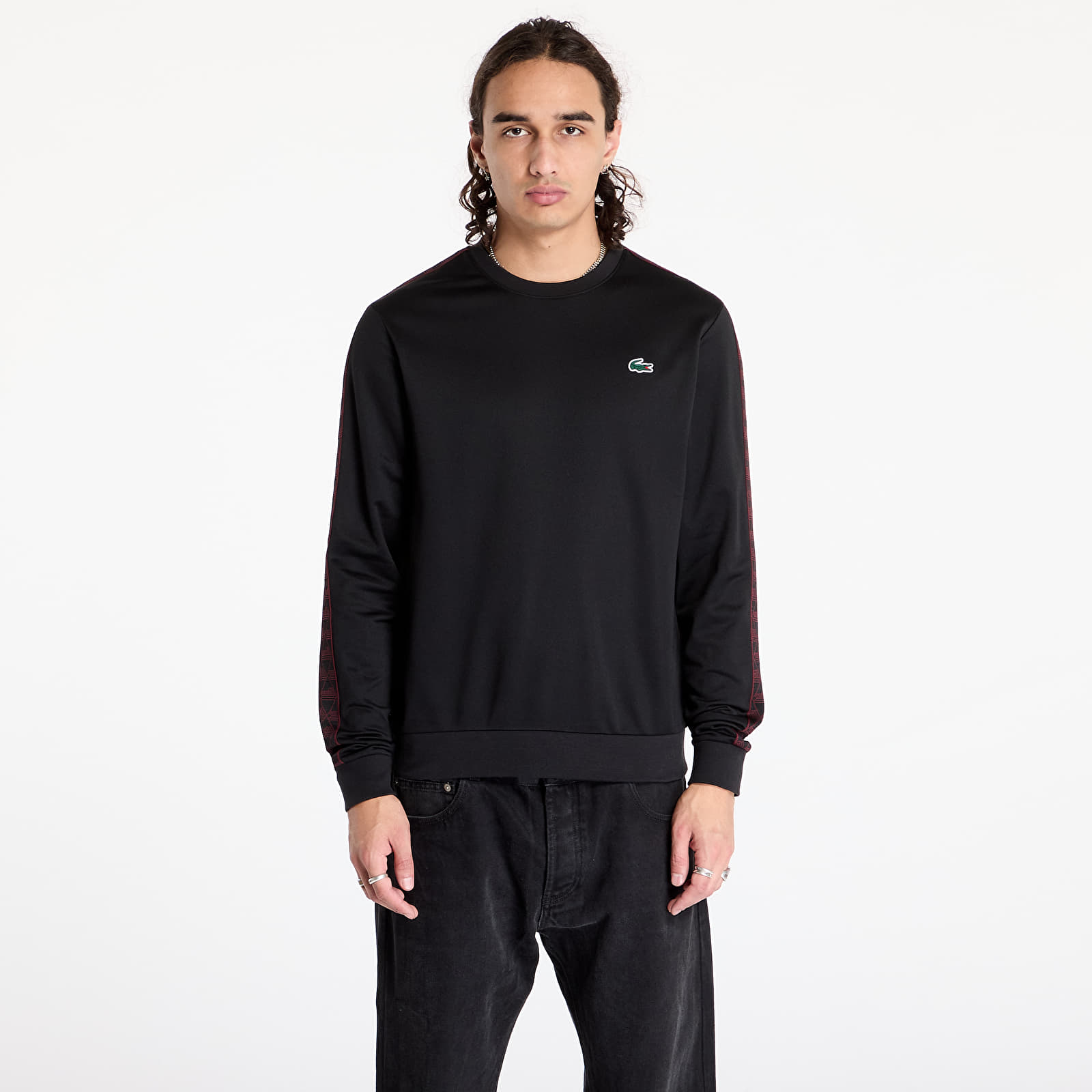 Mikiny LACOSTE Sweatshirts Black