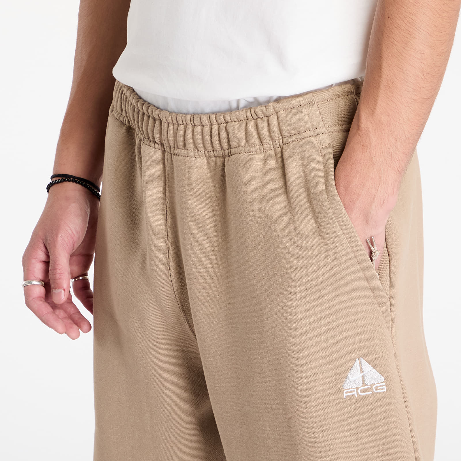 Pantalones de chándal para hombre Nike ACG Therma-FIT Repel Tuff Fleece Lungs Pants Khaki/ Lt Iron Ore/ Summit White