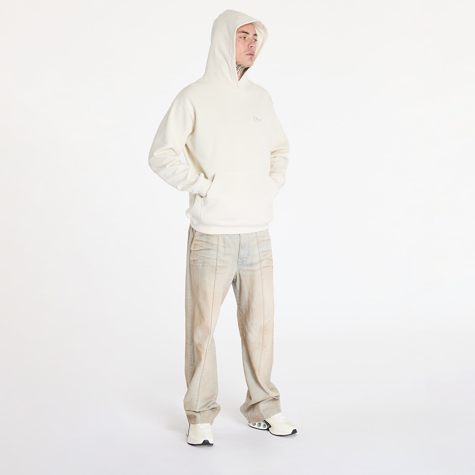 Mikinas ar kapuci un sporta krekli DIME Classic Small Logo Hoodie UNISEX Natural
