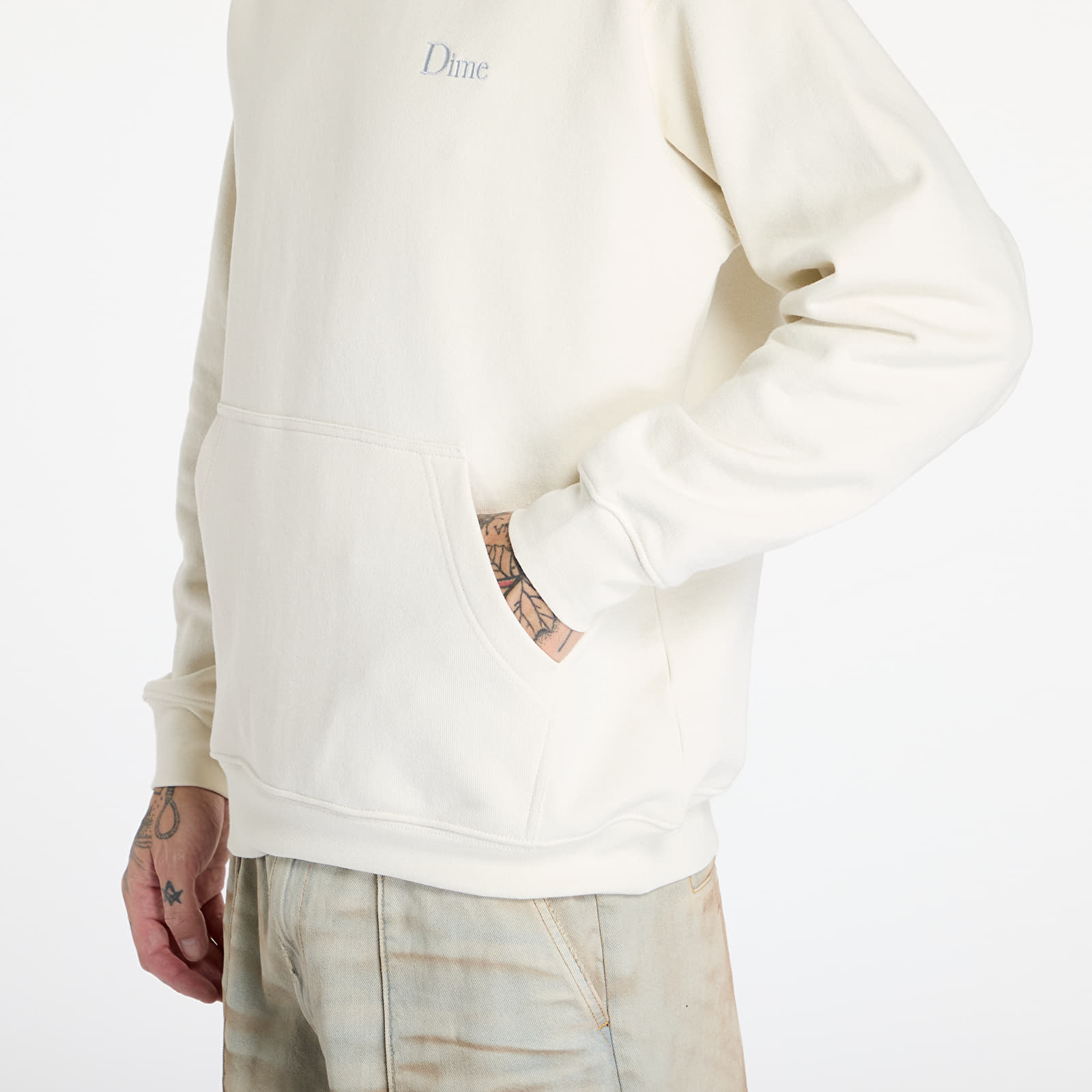 Mikinas ar kapuci un sporta krekli DIME Classic Small Logo Hoodie UNISEX Natural