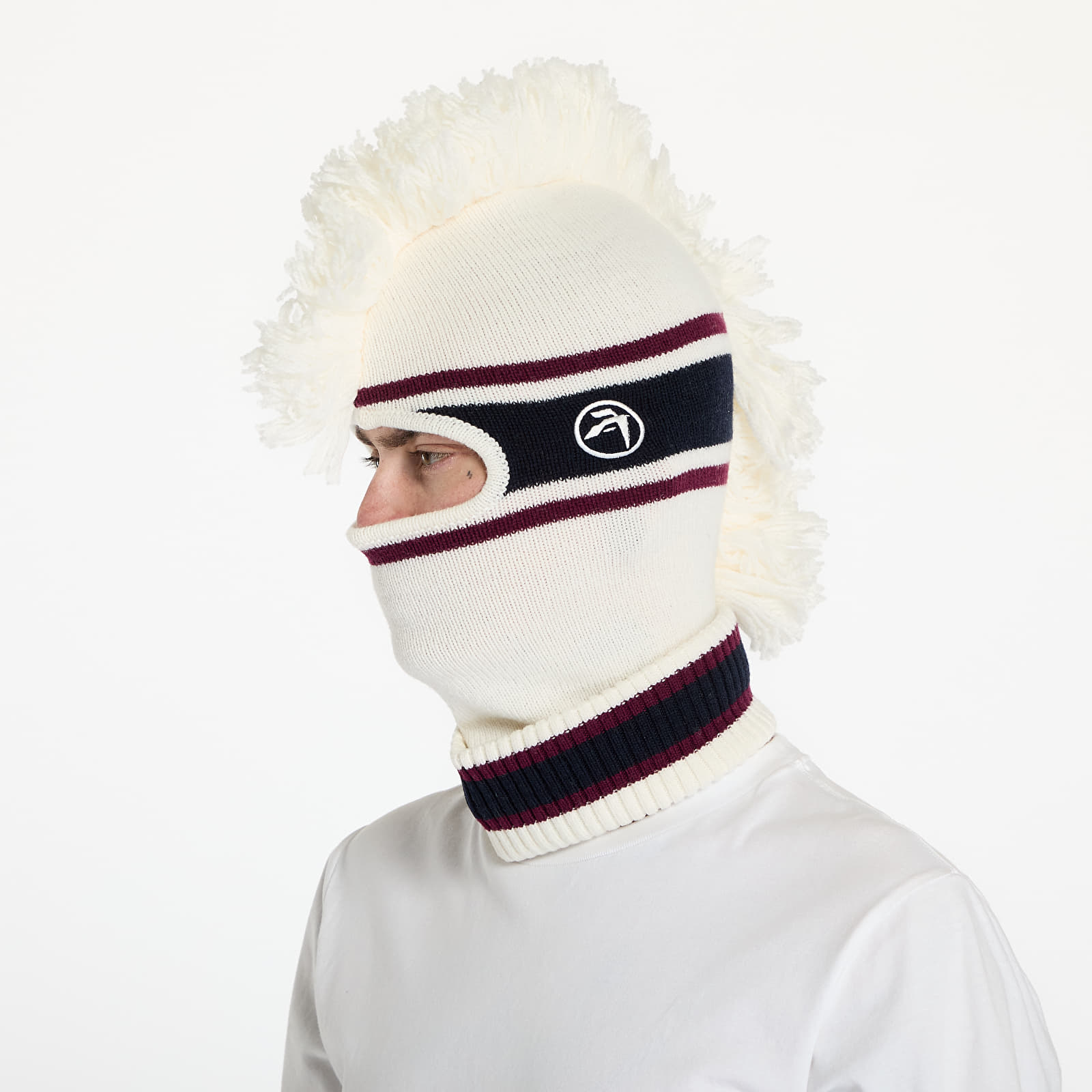 Hats Ambush Fringe Knit Balaclava Tofu/ Tofu