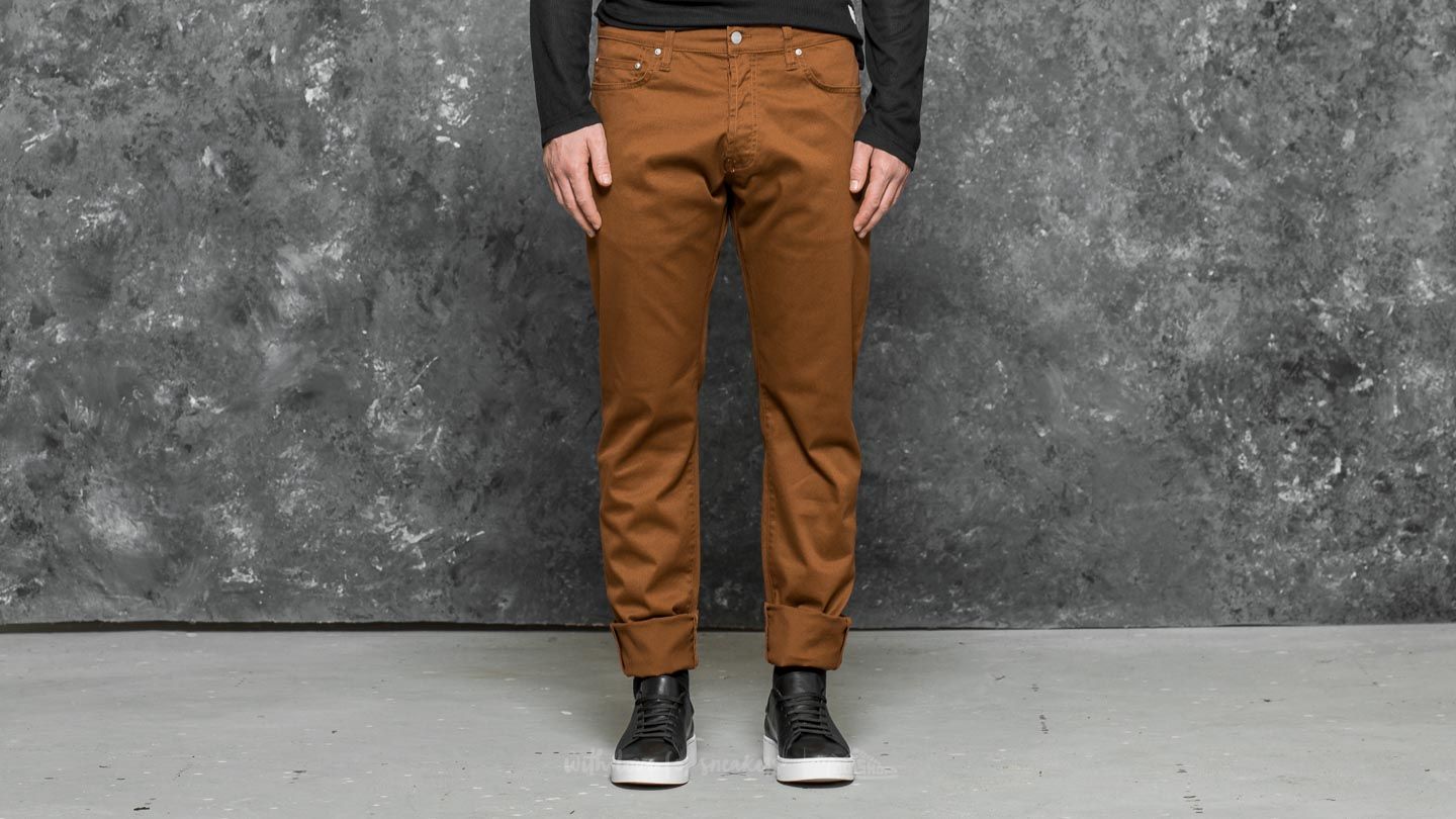 Pants Carhartt WIP Klondike Pant Hamilton Brown Rinsed Footshop