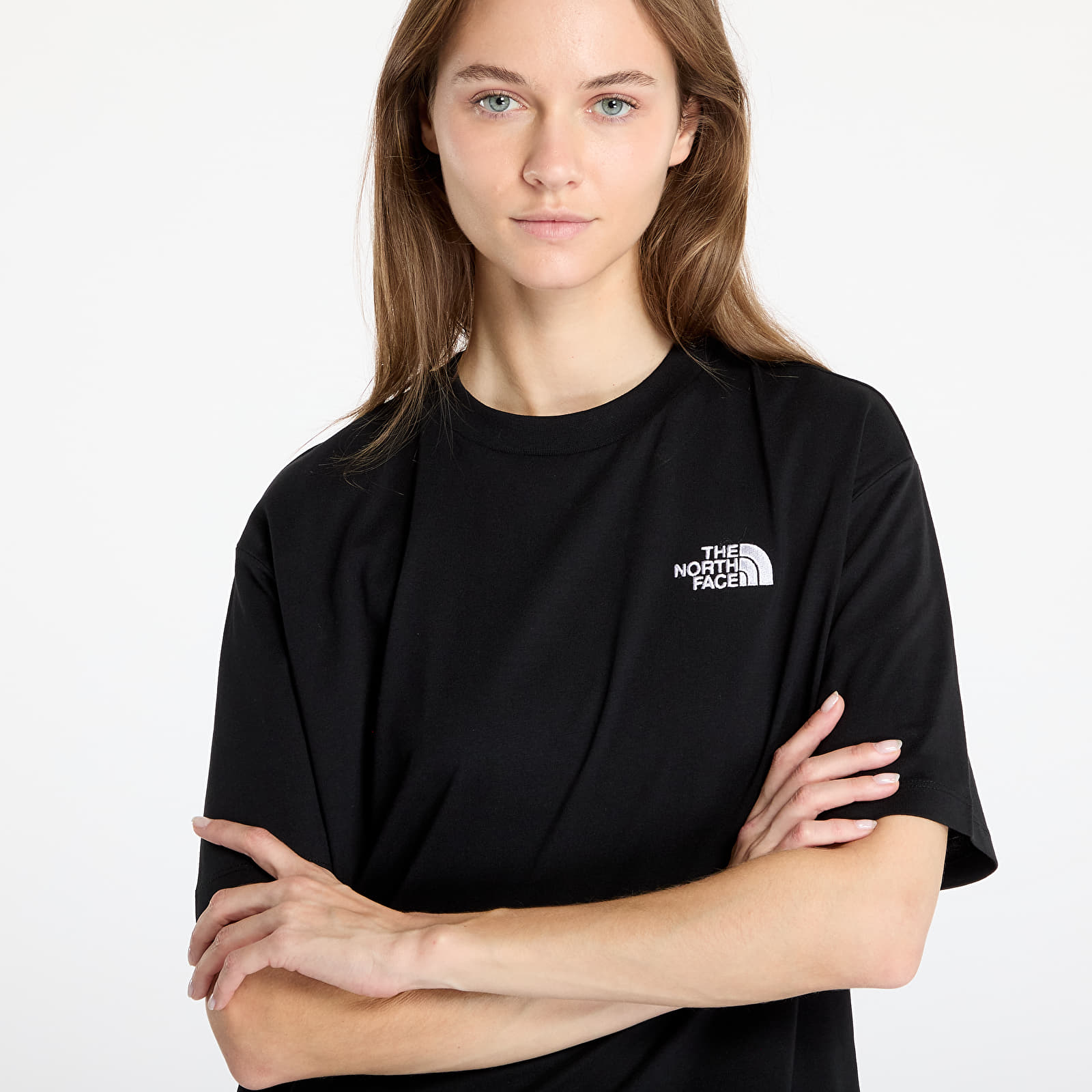 Naisten T-paidat The North Face Ss Essential Os Tee TNF Black