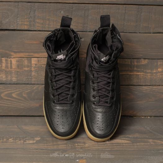 Sf air force 1 mid black gum new arrivals