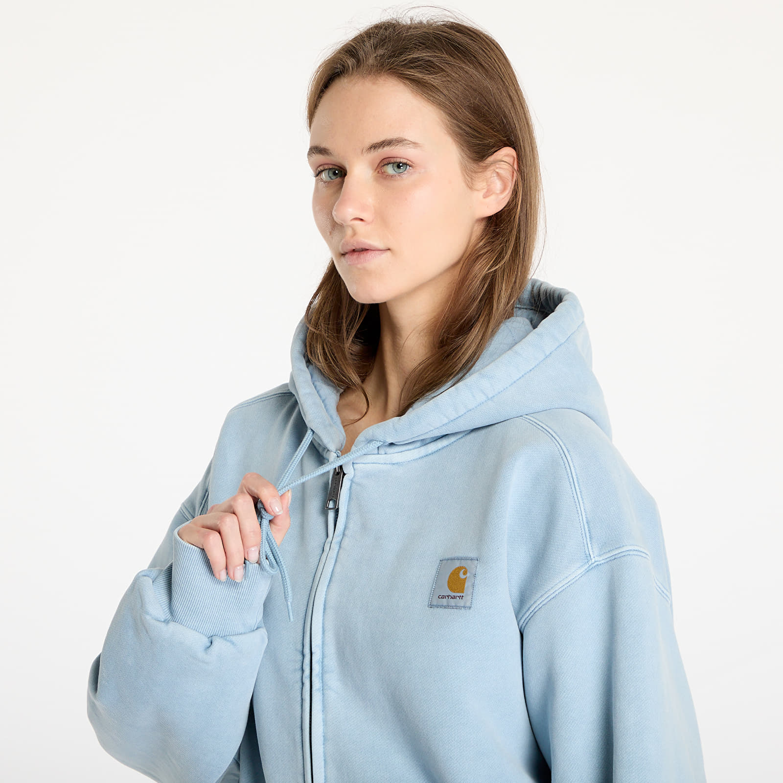 Mikiny Carhartt WIP Hooded Vista Jacket UNISEX Dusty Ice Garment Dyed