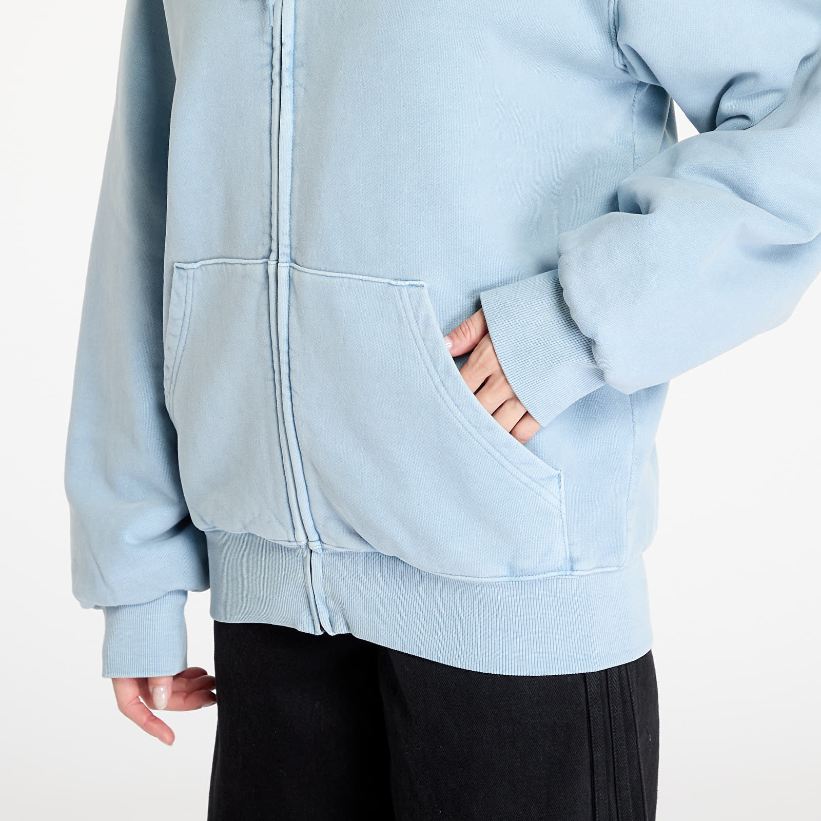 Mikiny Carhartt WIP Hooded Vista Jacket UNISEX Dusty Ice Garment Dyed