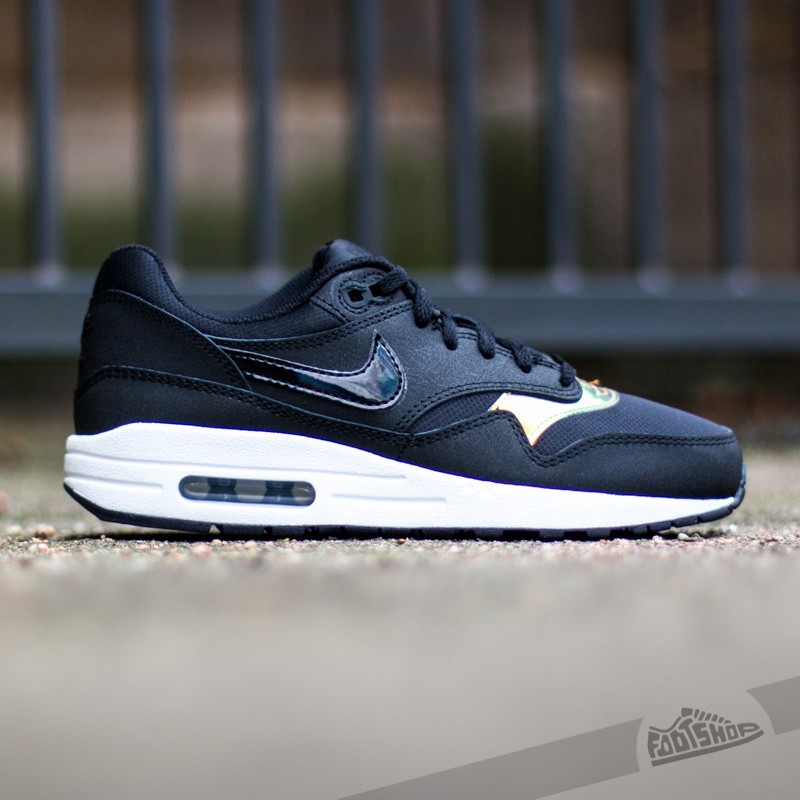 Women's shoes Nike Air Max 1 (GS) Black/ Black-White