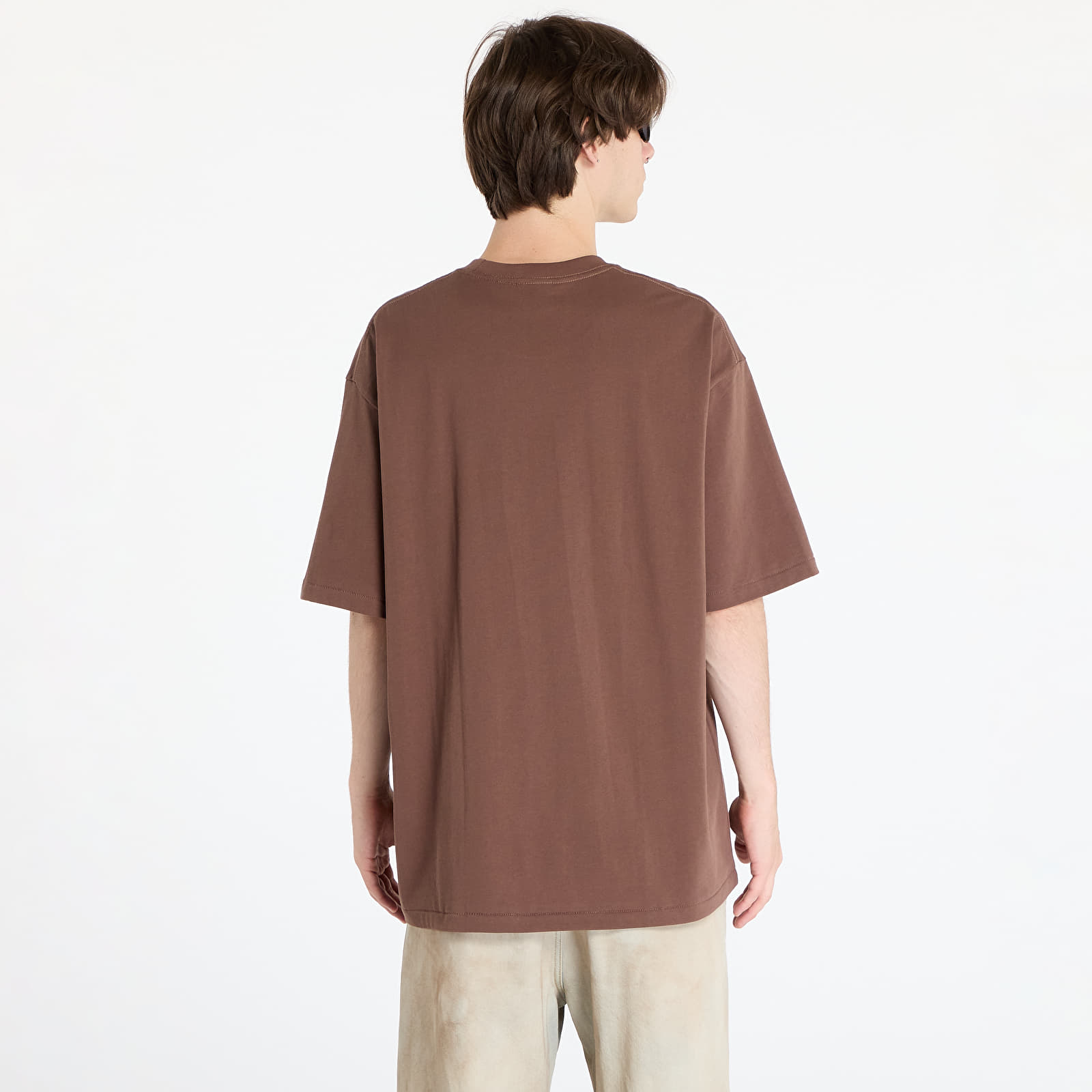 Men's T-shirts A BATHING APE Sta Houndstooth By Bathing Ape Relaxed Fit Tee M Brown