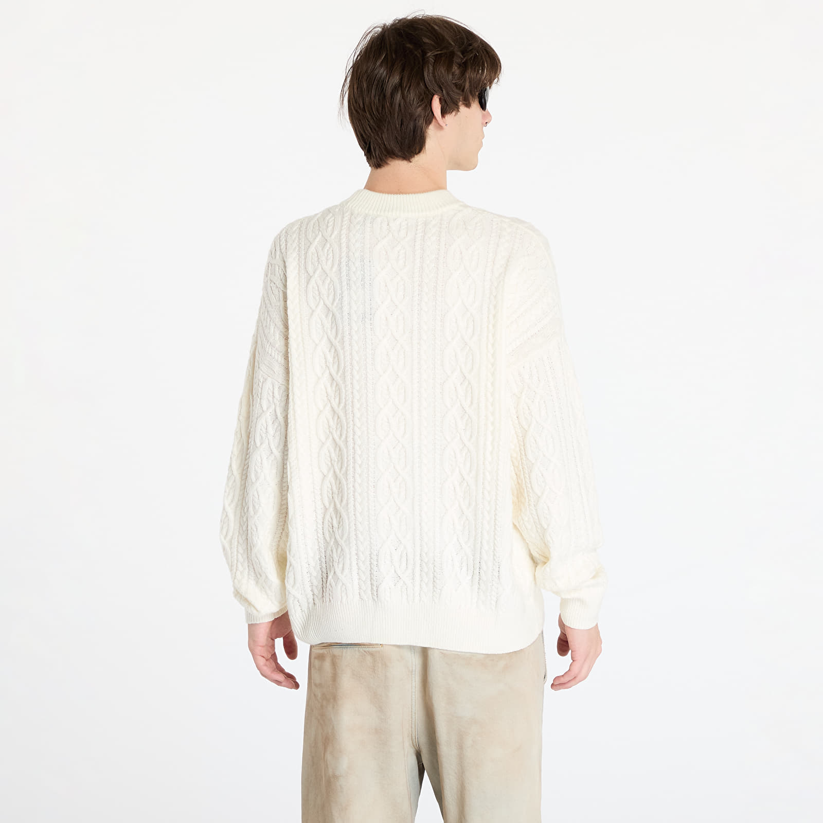 Pullover Wasted Paris Rain Cable Knit Sweater Off-White