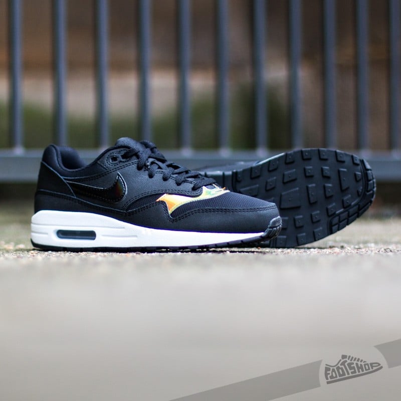 Women's shoes Nike Air Max 1 (GS) Black/ Black-White