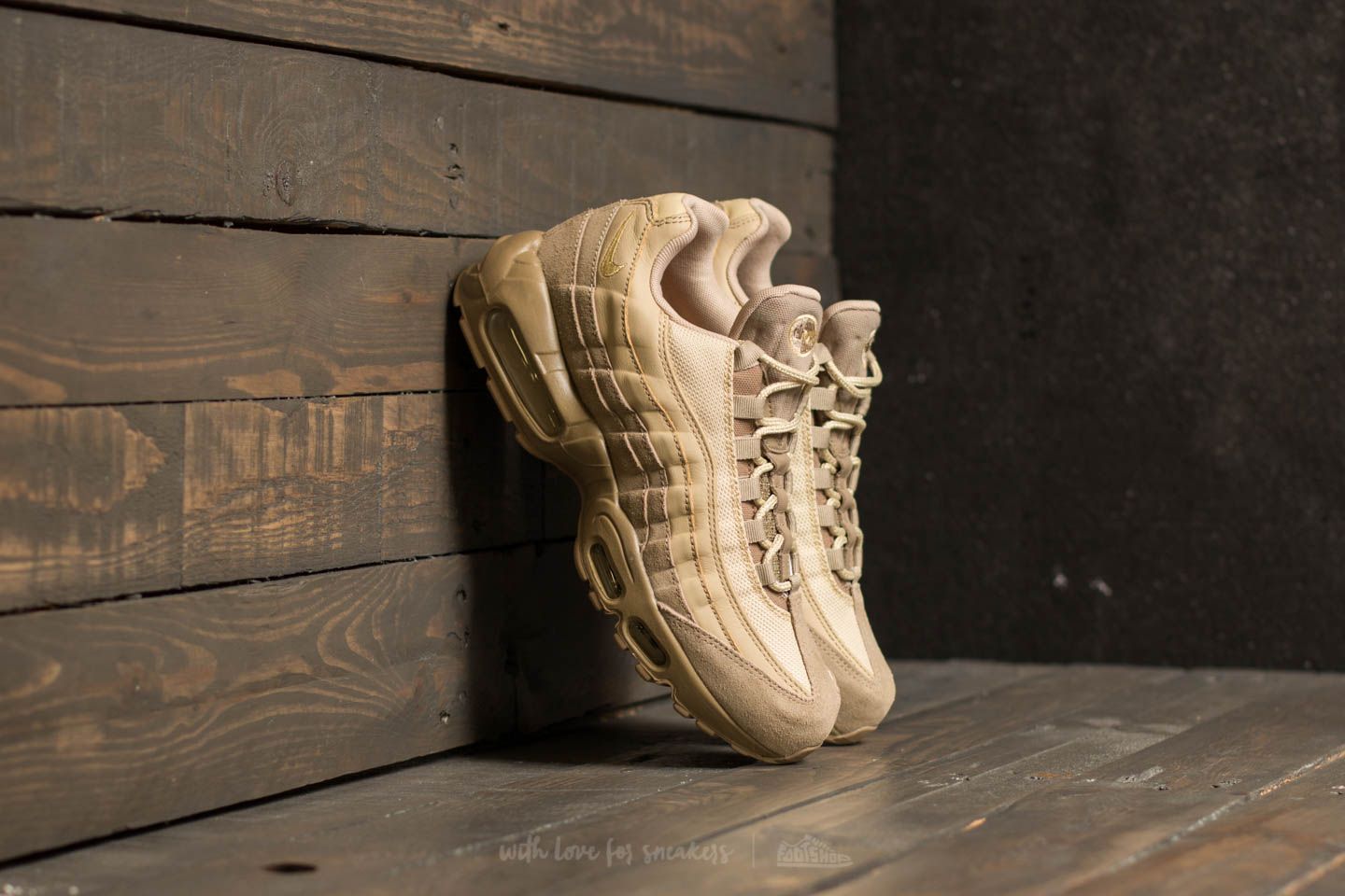 Pánské tenisky a boty Nike Air Max 95 Premium Khaki/ Team Gold-Mushroom