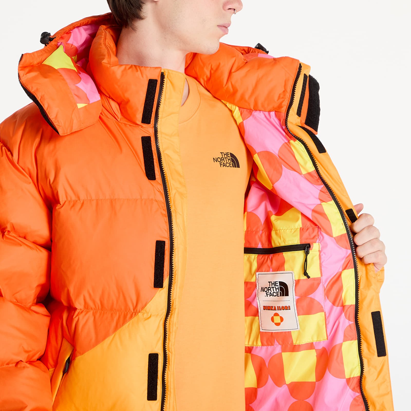 Herrenjacken The North Face x Yinka Ilori Down Jacket Red Orange