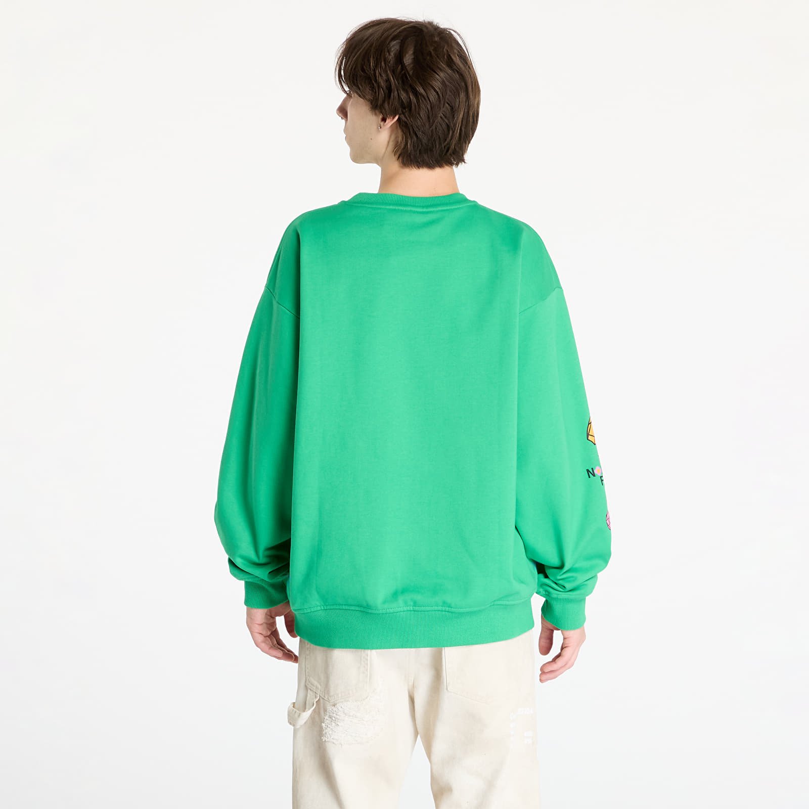 Mikiny The North Face x Yinka Ilori Graphic Crew Sweatshirt UNISEX Optic Emerald