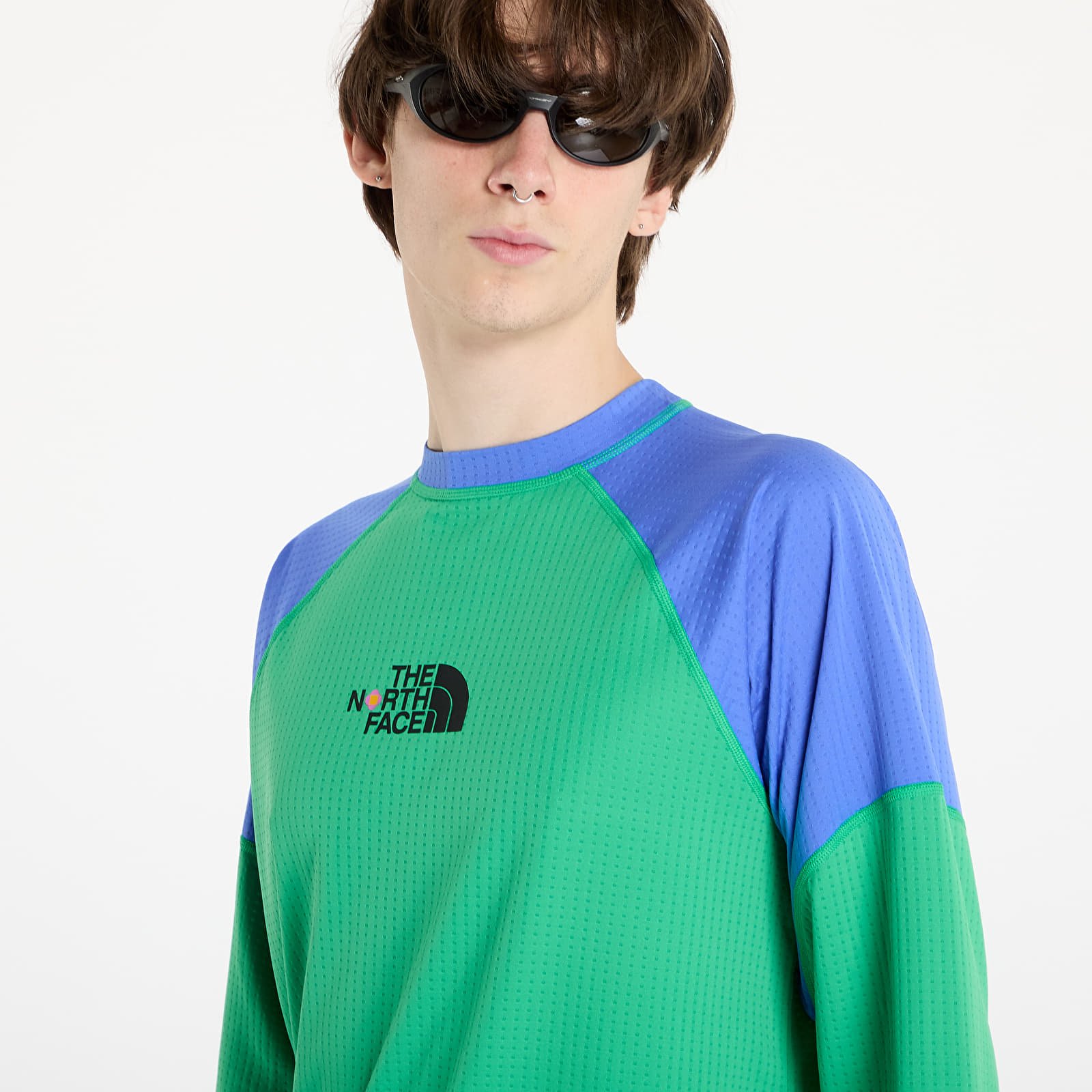 T-shirty męskie The North Face x Yinka Ilori Long Sleeve Tech Tee Optic Emerald