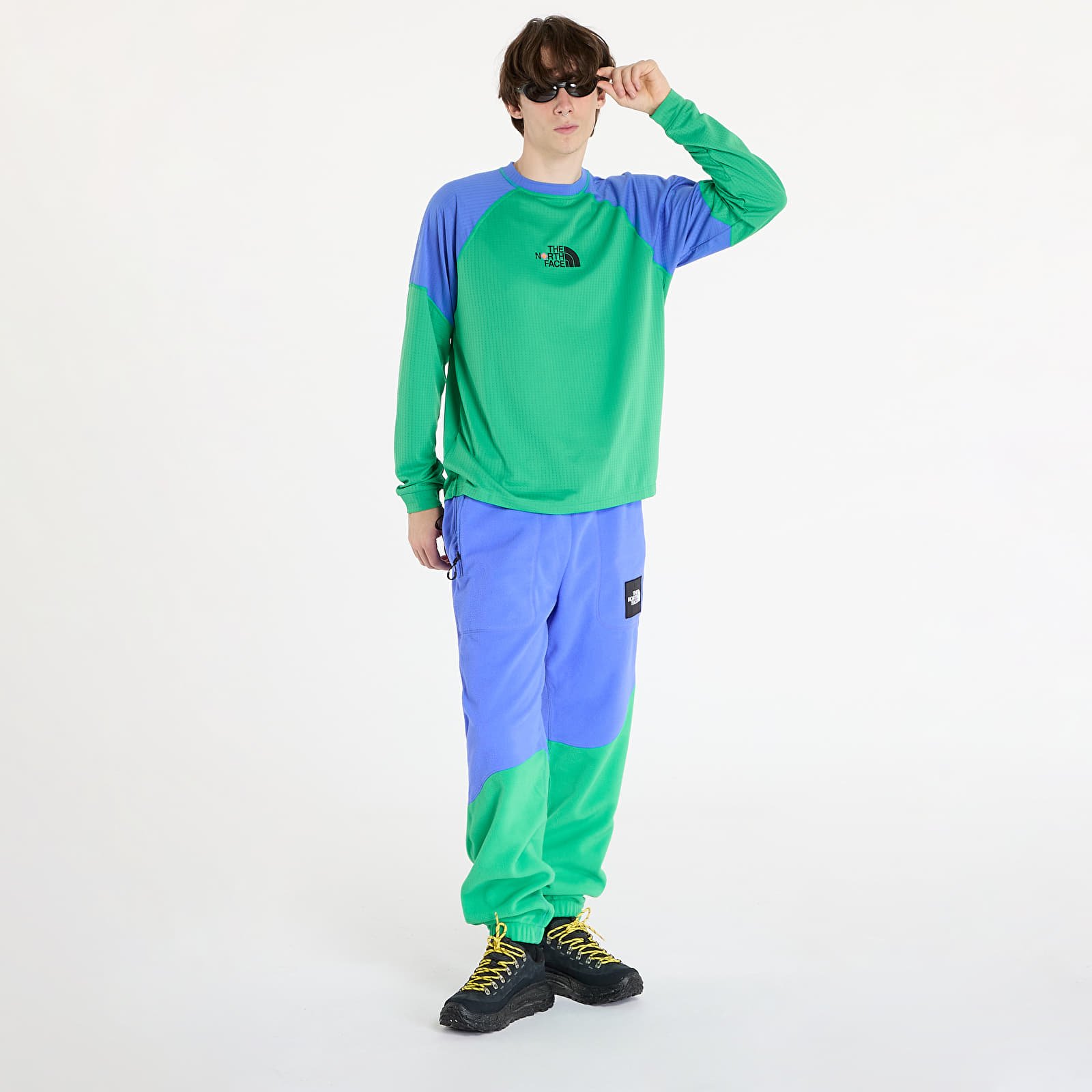 T-shirty męskie The North Face x Yinka Ilori Long Sleeve Tech Tee Optic Emerald