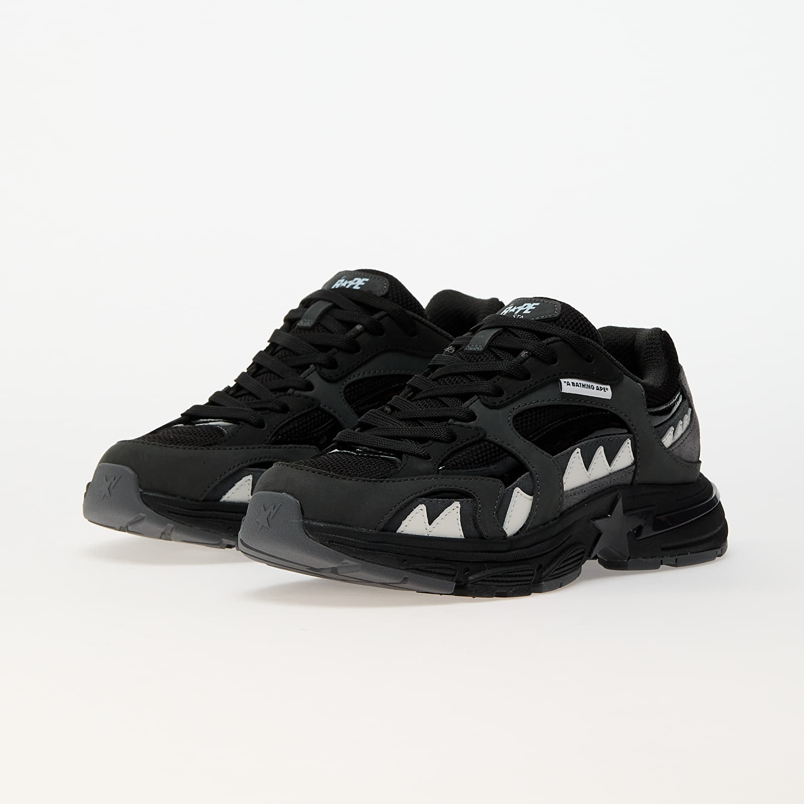 Men's shoes A BATHING APE Shark Sta M2 Black