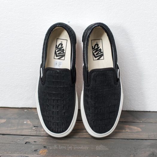 Vans platform slip on embossed sales