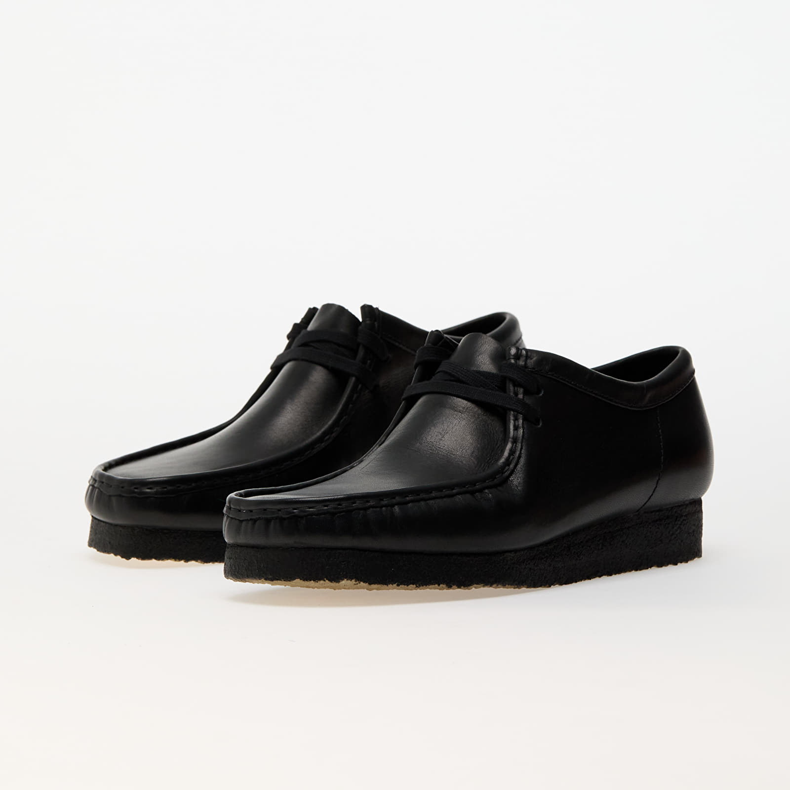 Férfi cipők Clarks Originals Wallabee Black Leather