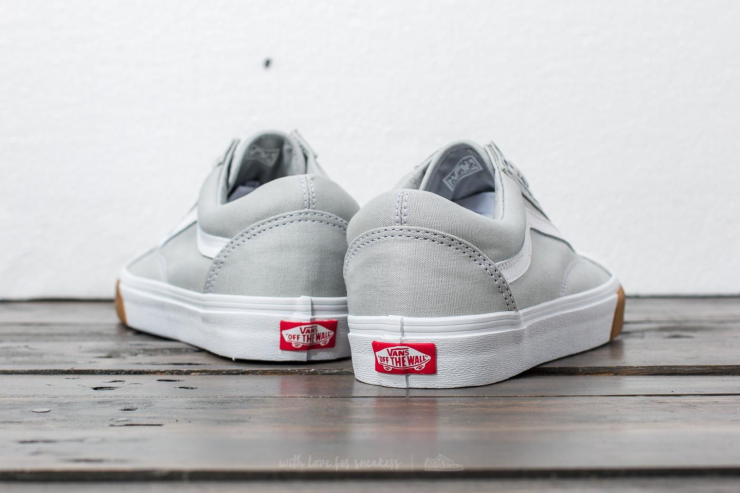 Vans old skool gum bumper grey hot sale