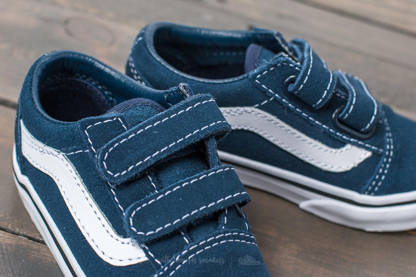 Sneakers och skor för barn Vans Old Skool V (Suede) Dress Blues/ Black
