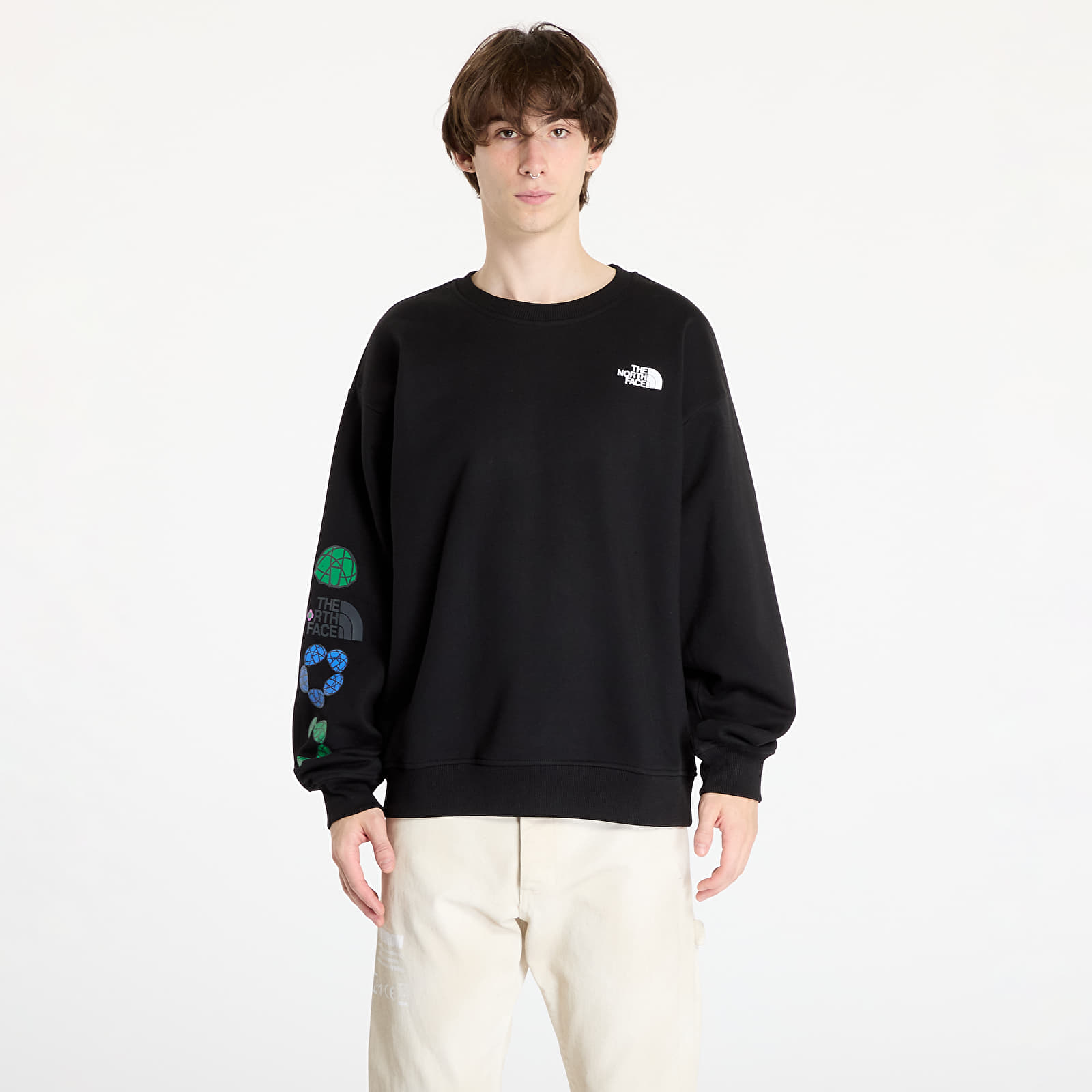 Men's hoodies The North Face x Yinka Ilori Graphic Crewneck Sweatshirt TNF Black