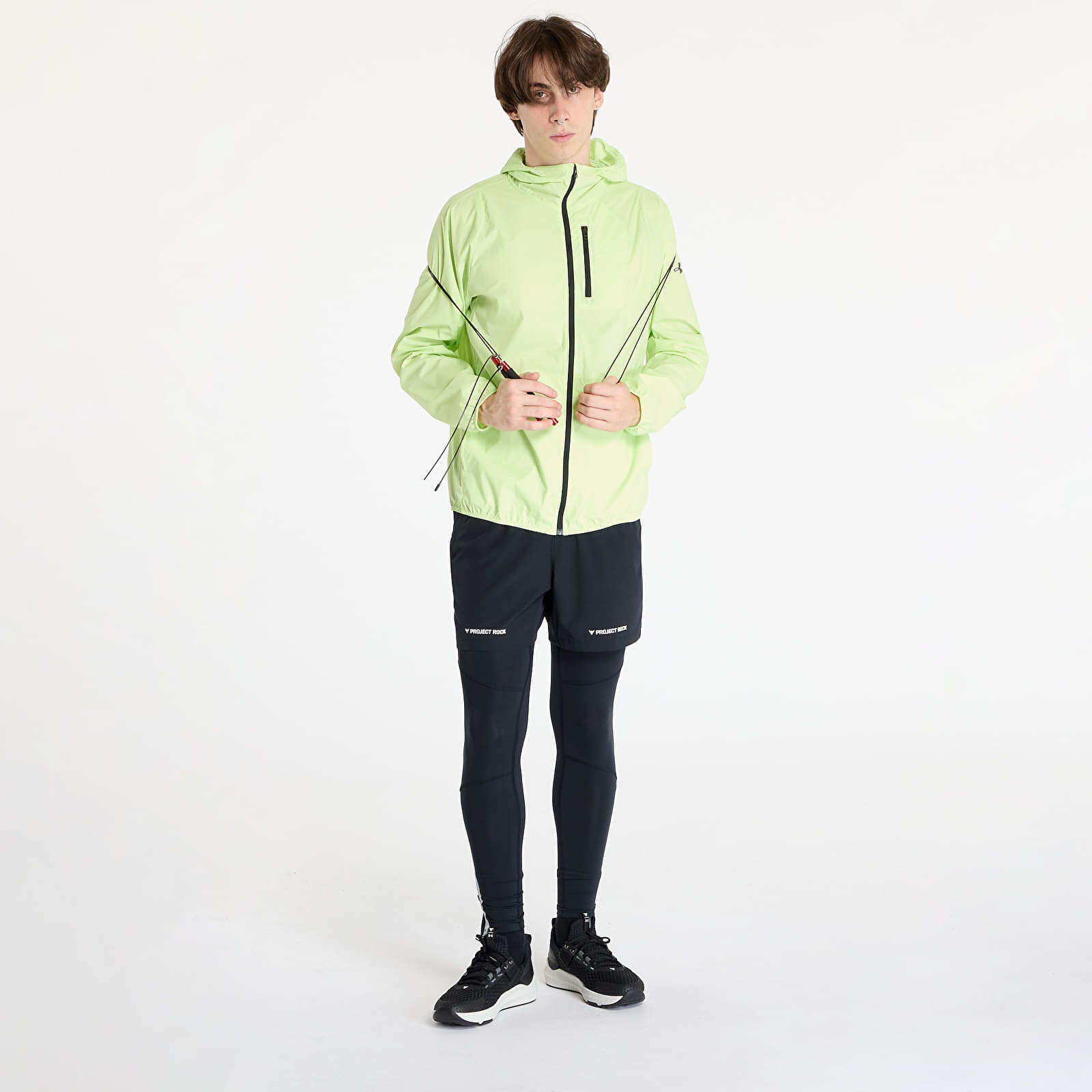 Férfi kabátok Under Armour Launch Lightweight Jacket Green
